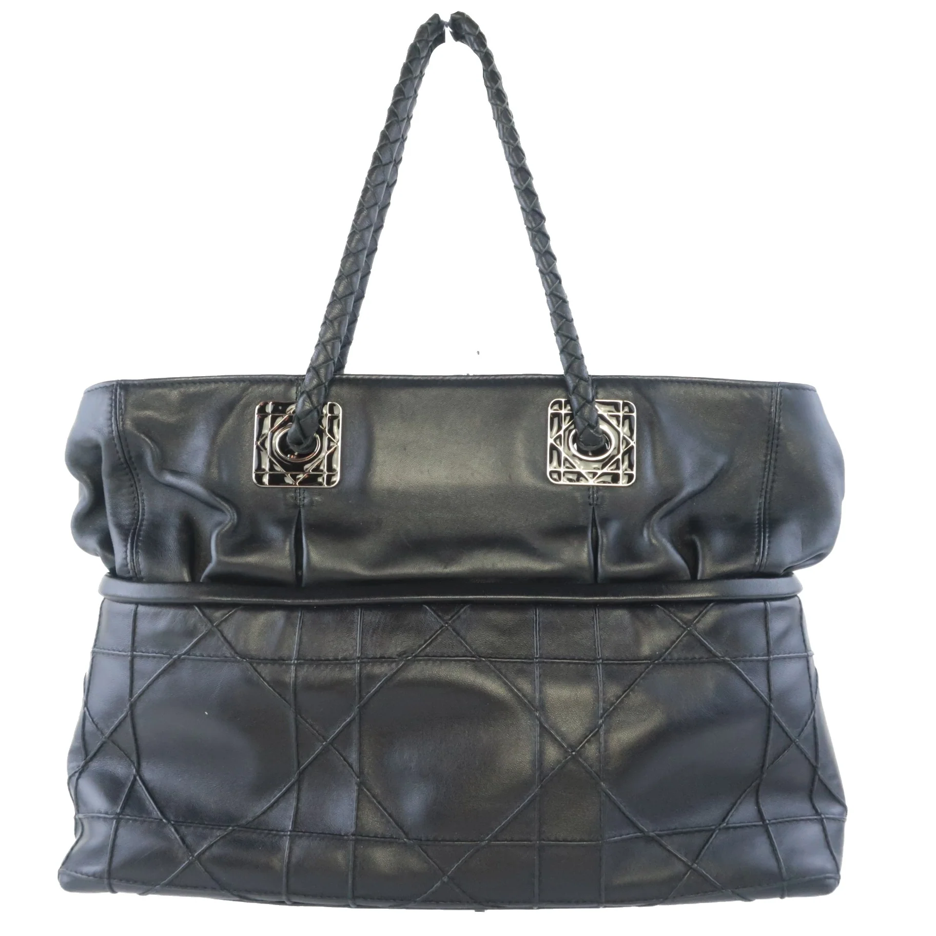 Сhristian Dior Black Cannage Lambskin Tote - Image 2