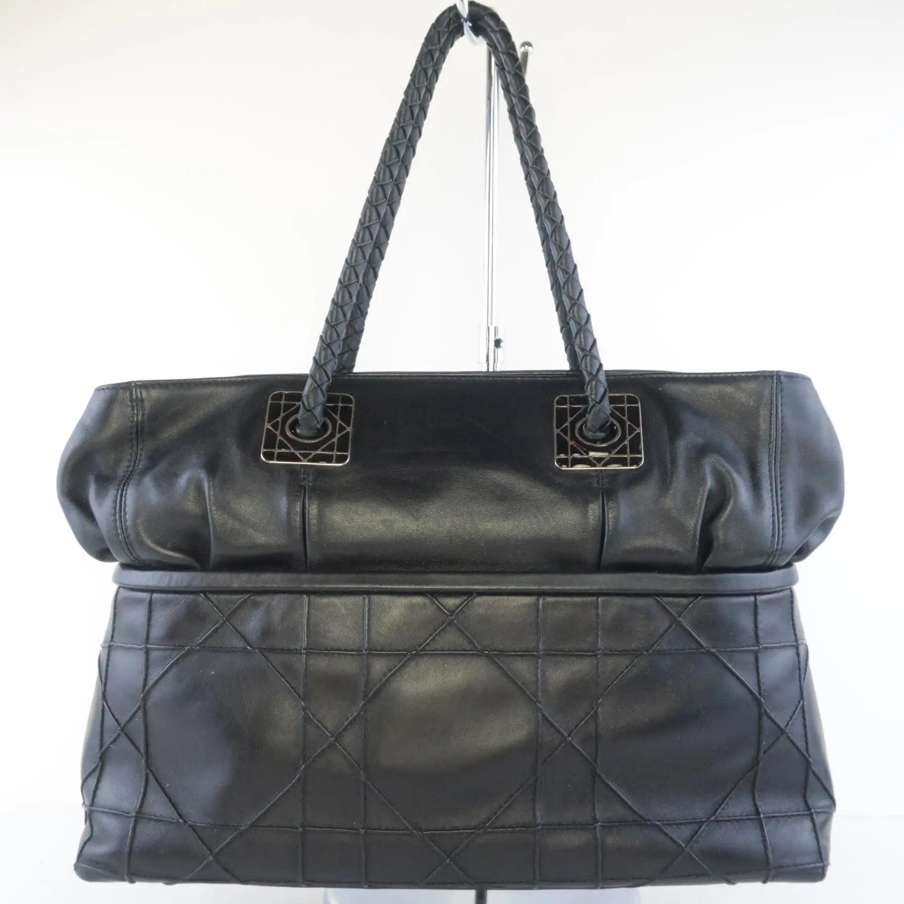 Сhristian Dior Black Cannage Lambskin Tote - Image 3