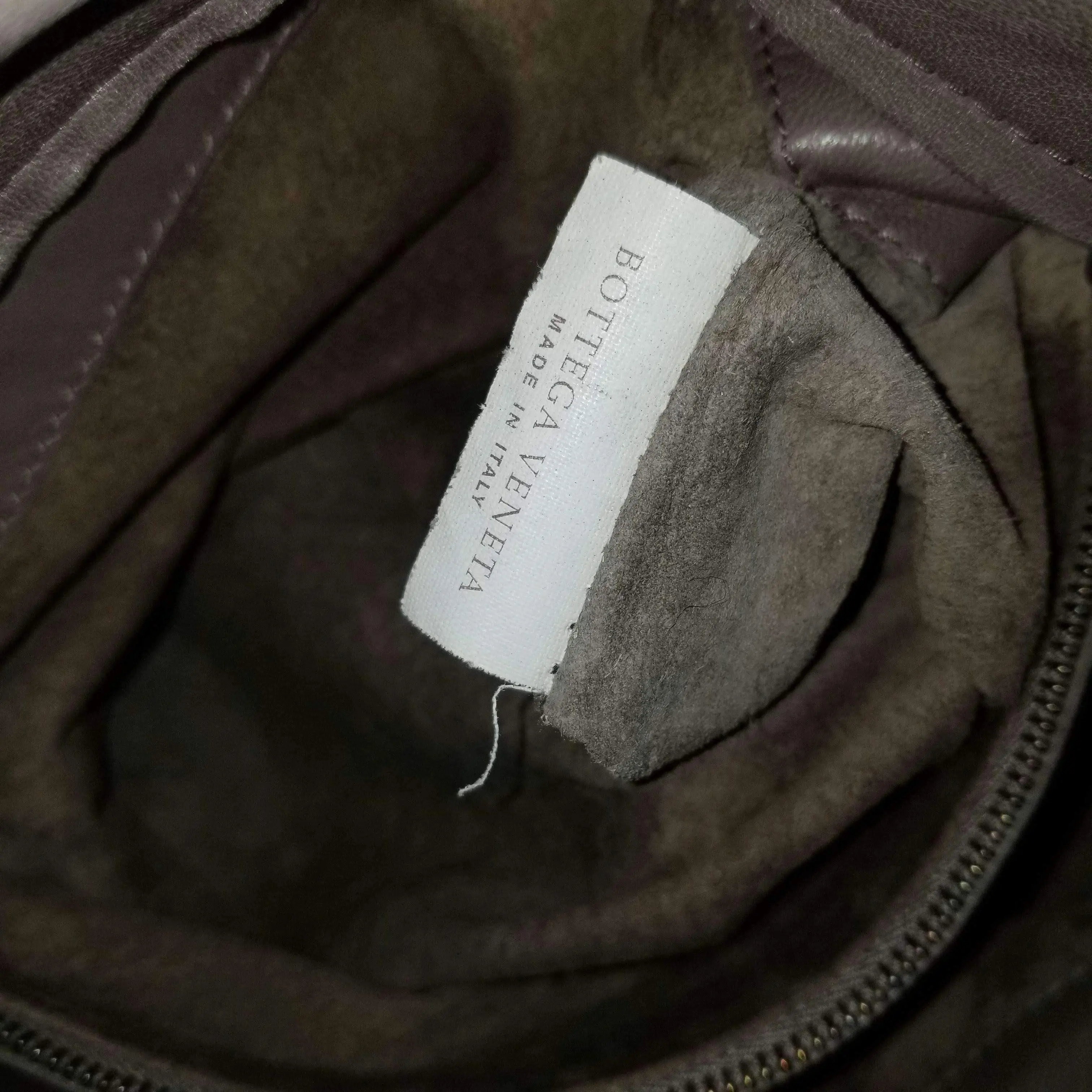 Bottega Veneta Grey Intrecciato Woven Nappa Leather Parachute Bag - Image 14
