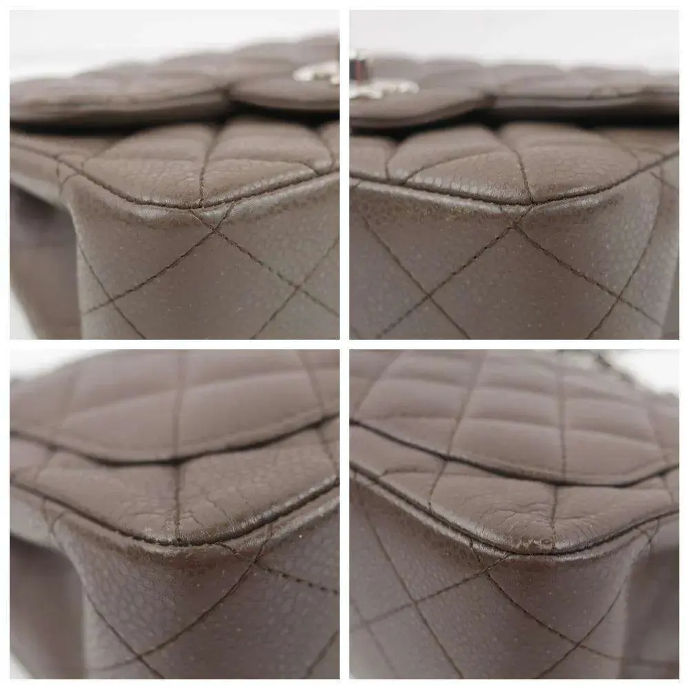 Chanel Brown Quilted Caviar Leather Classic Square Mini Flap Bag - Image 7