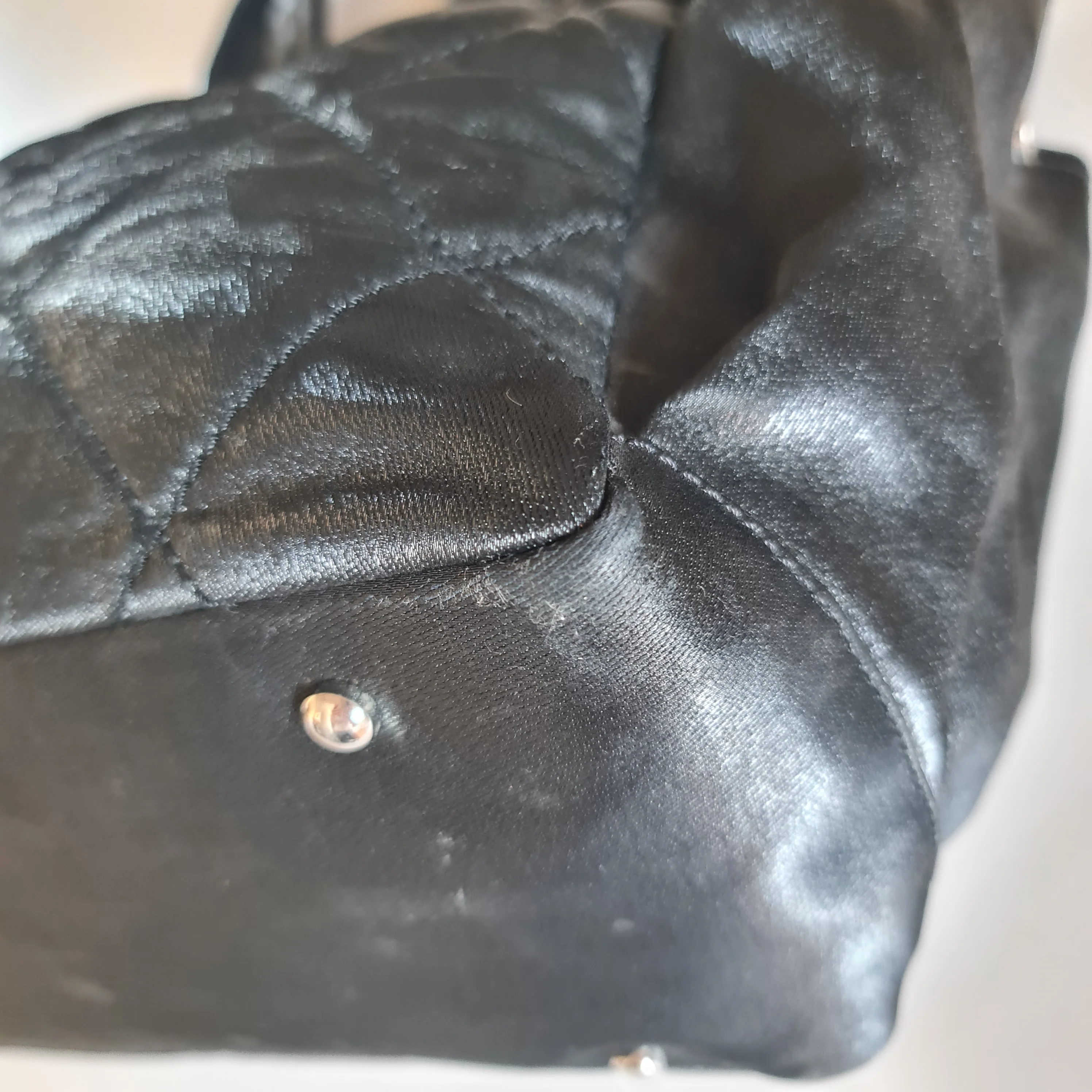 Chanel Black Fabric Biarritz Tote Bag (806) - Image 6