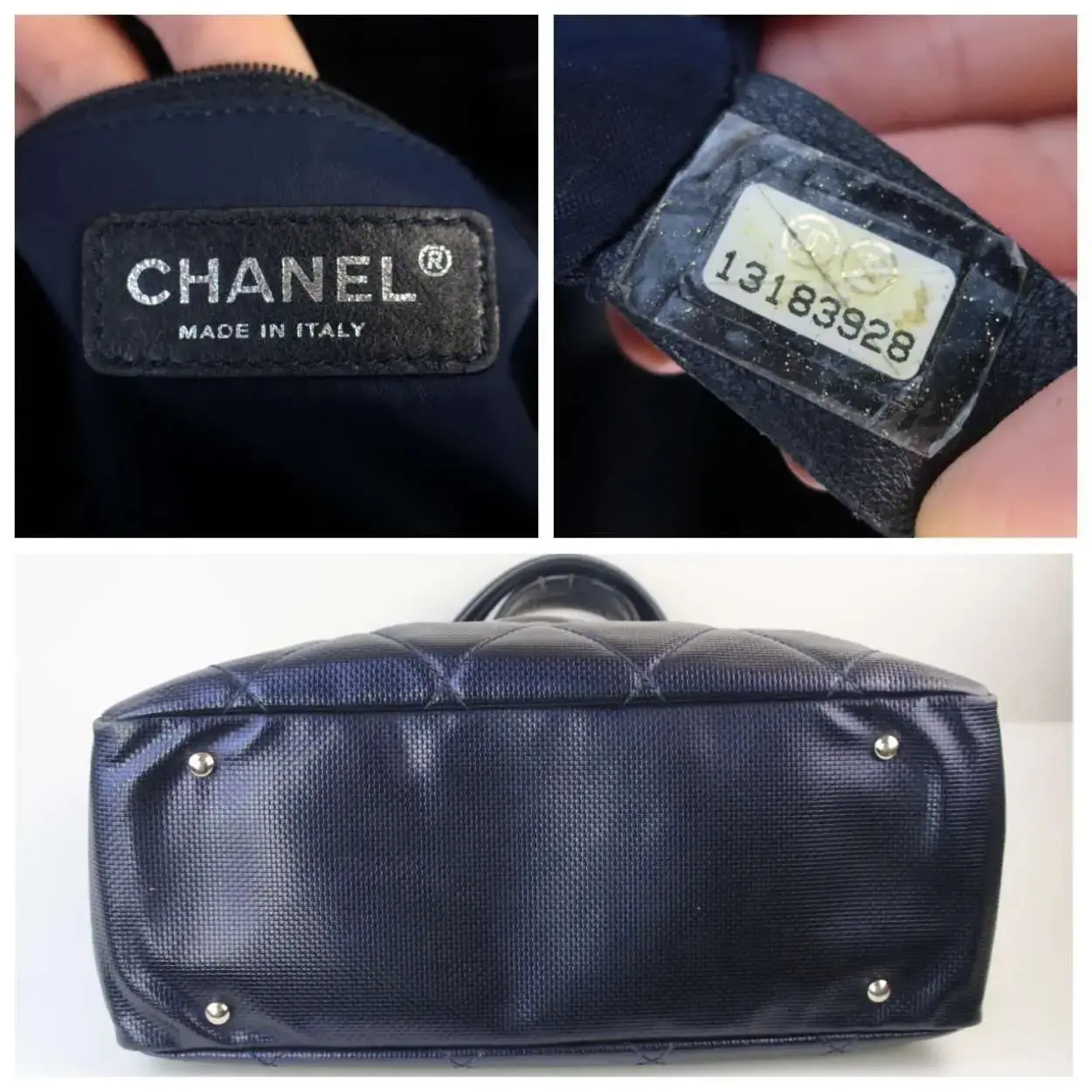 Chanel Blue Canvas Biarritz Tote Bag - Image 12