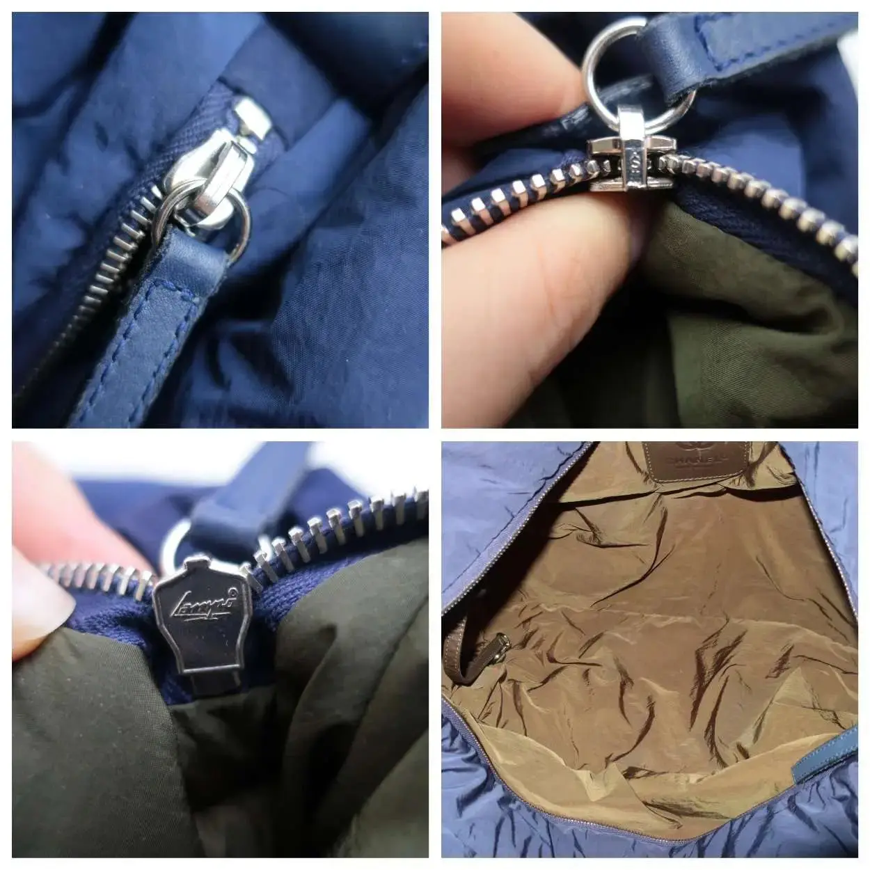 Chanel Blue Khaki Nylon Reversible Cocoon Tote Bag - Image 9