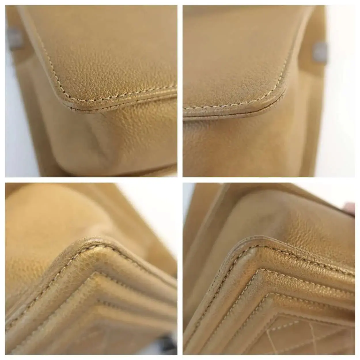 Chanel Gold Medium Boy Ruthenium Hardware Bag - Image 9