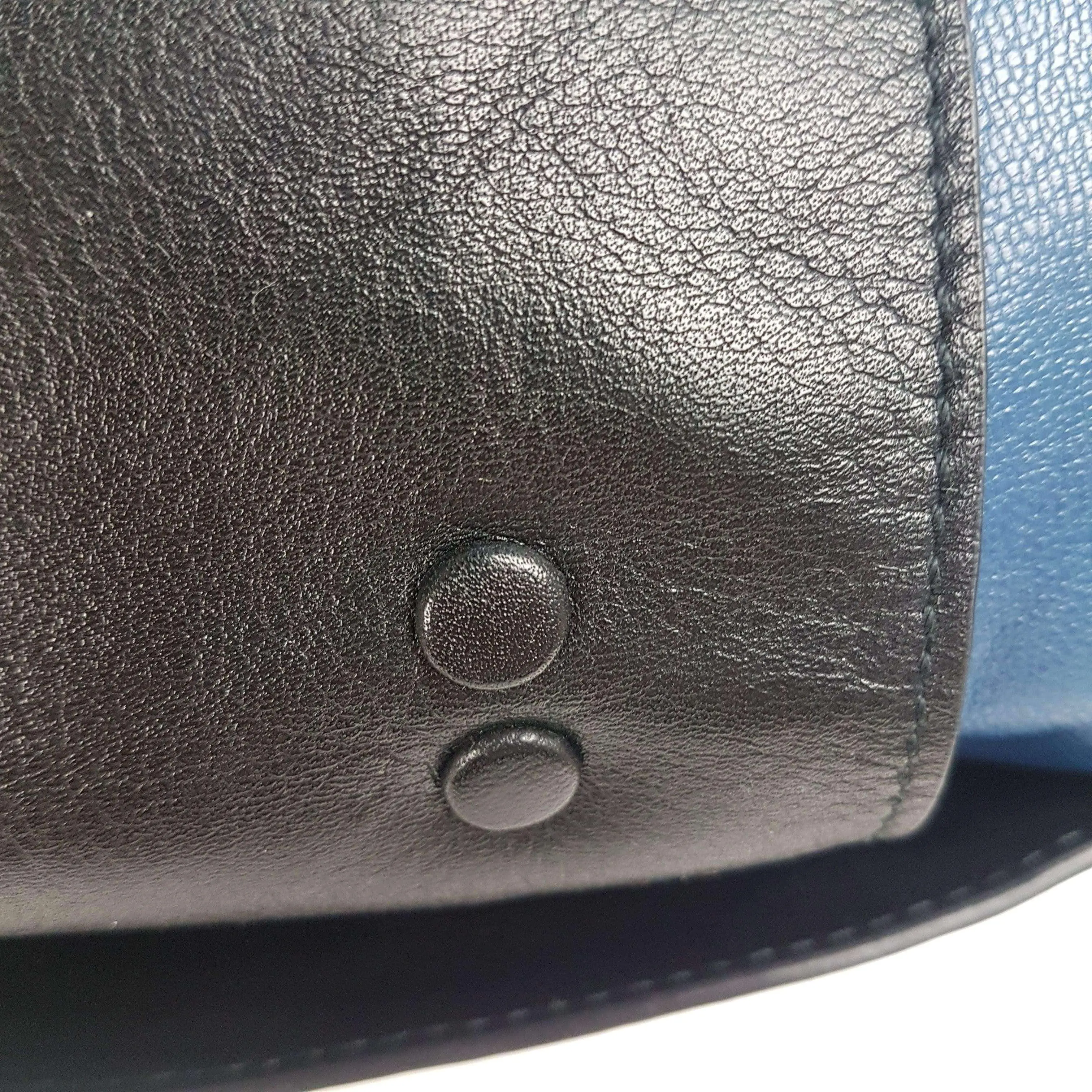 Chloe Blue/Black Leather Medium Alice Satchel Bag - Image 42