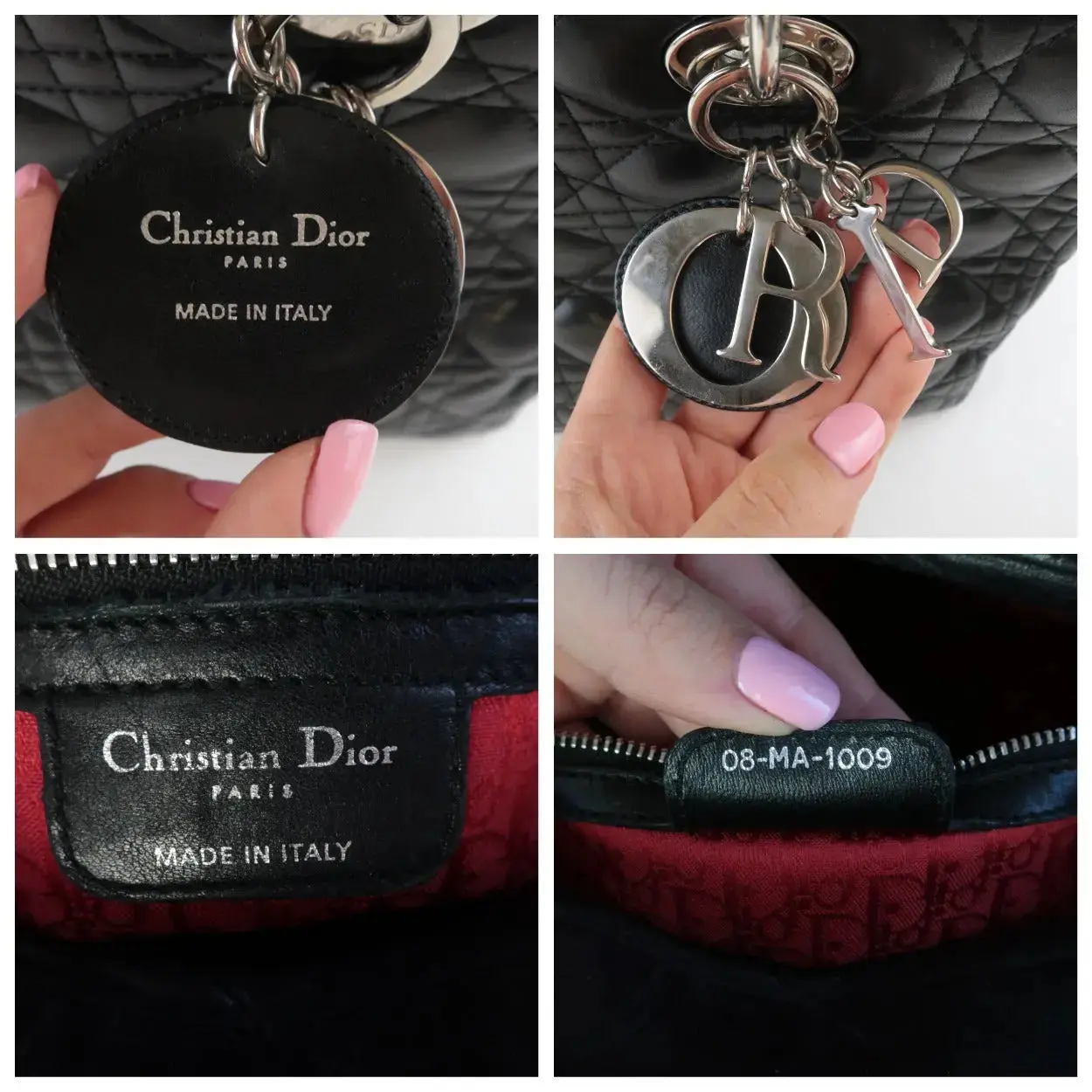Christian Dior Black Cannage Lambskin Large Lady Dior Shoulder Bag - Image 13