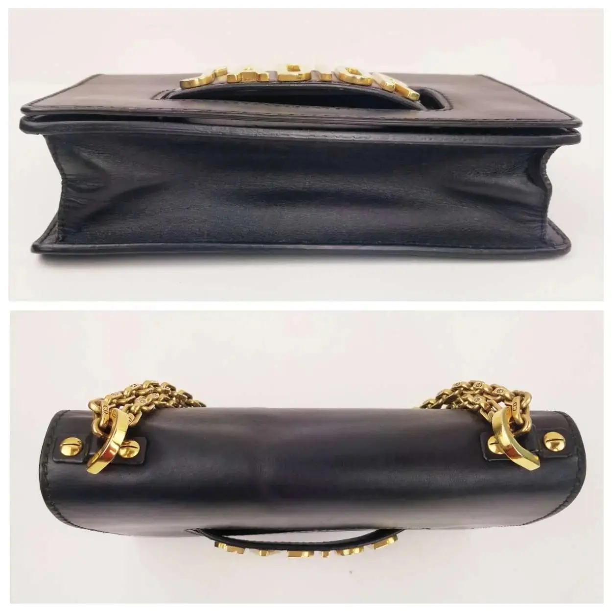 Christian Dior Black Leather J'ADIOR Chain Flap Bag - Image 11