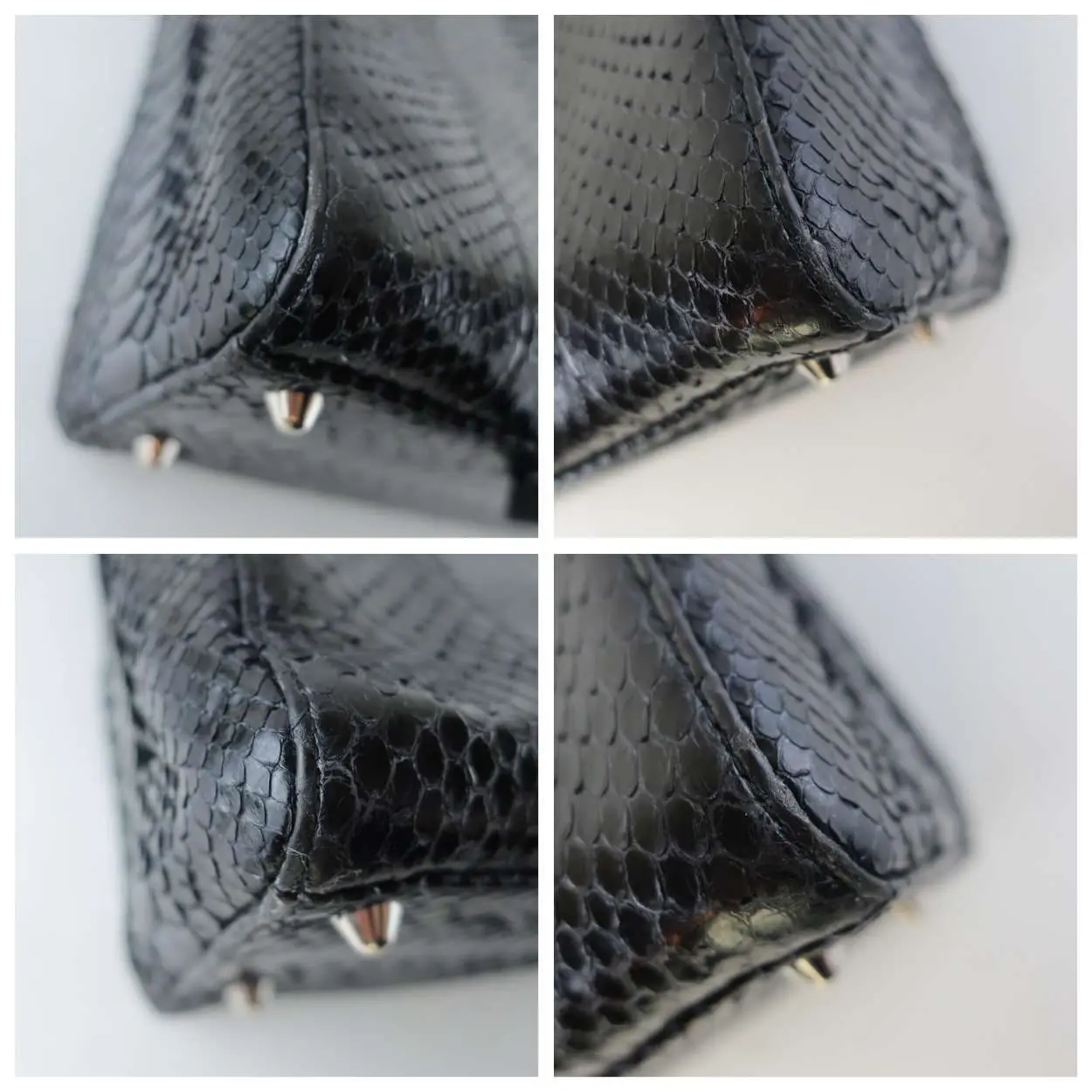 Christian Dior Black Python Large Lady Dior Bag - Image 19