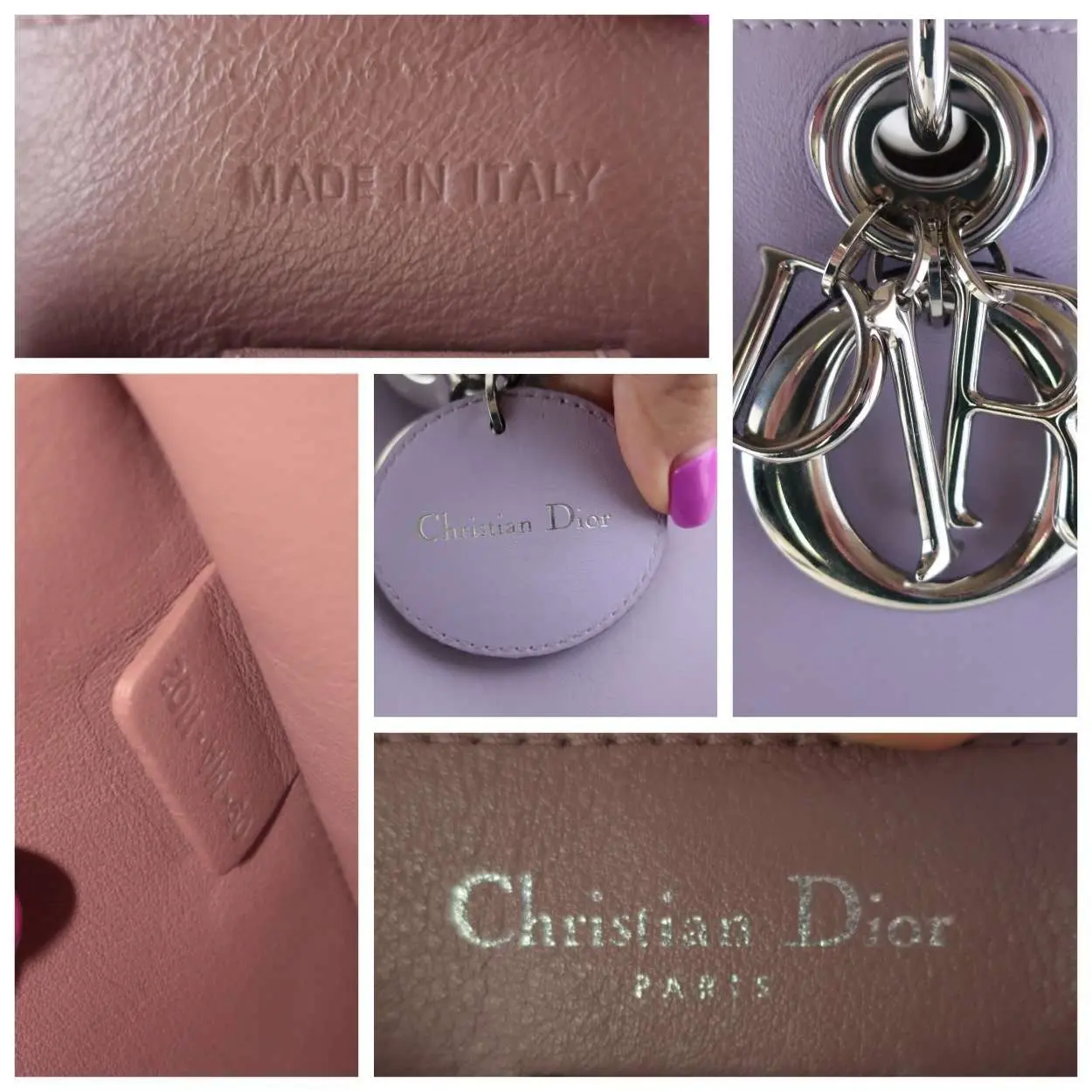 Christian Dior Limited Edition Large Lilac Diorissimo Shoulder Bag - Image 7