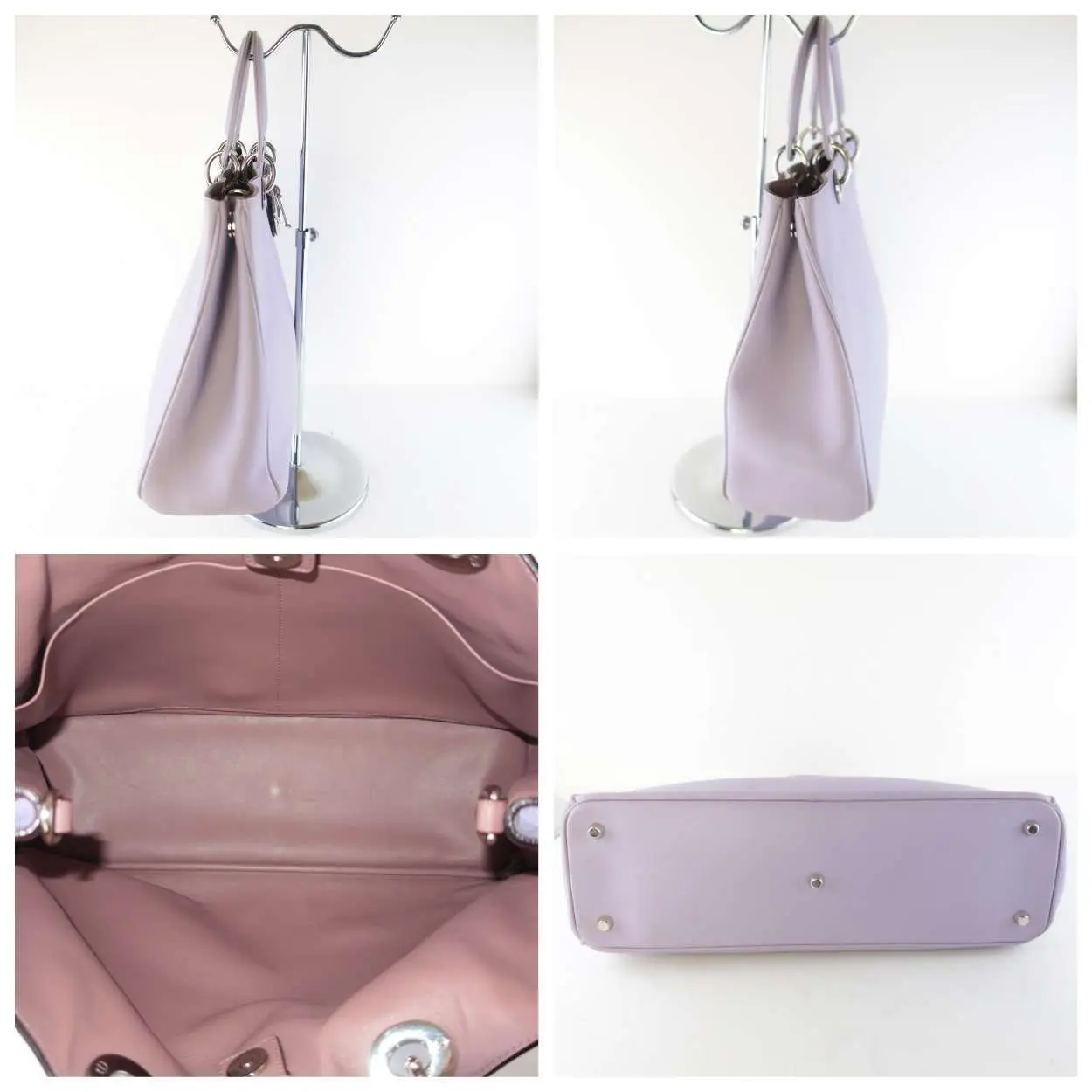 Christian Dior Limited Edition Large Lilac Diorissimo Shoulder Bag - Image 9