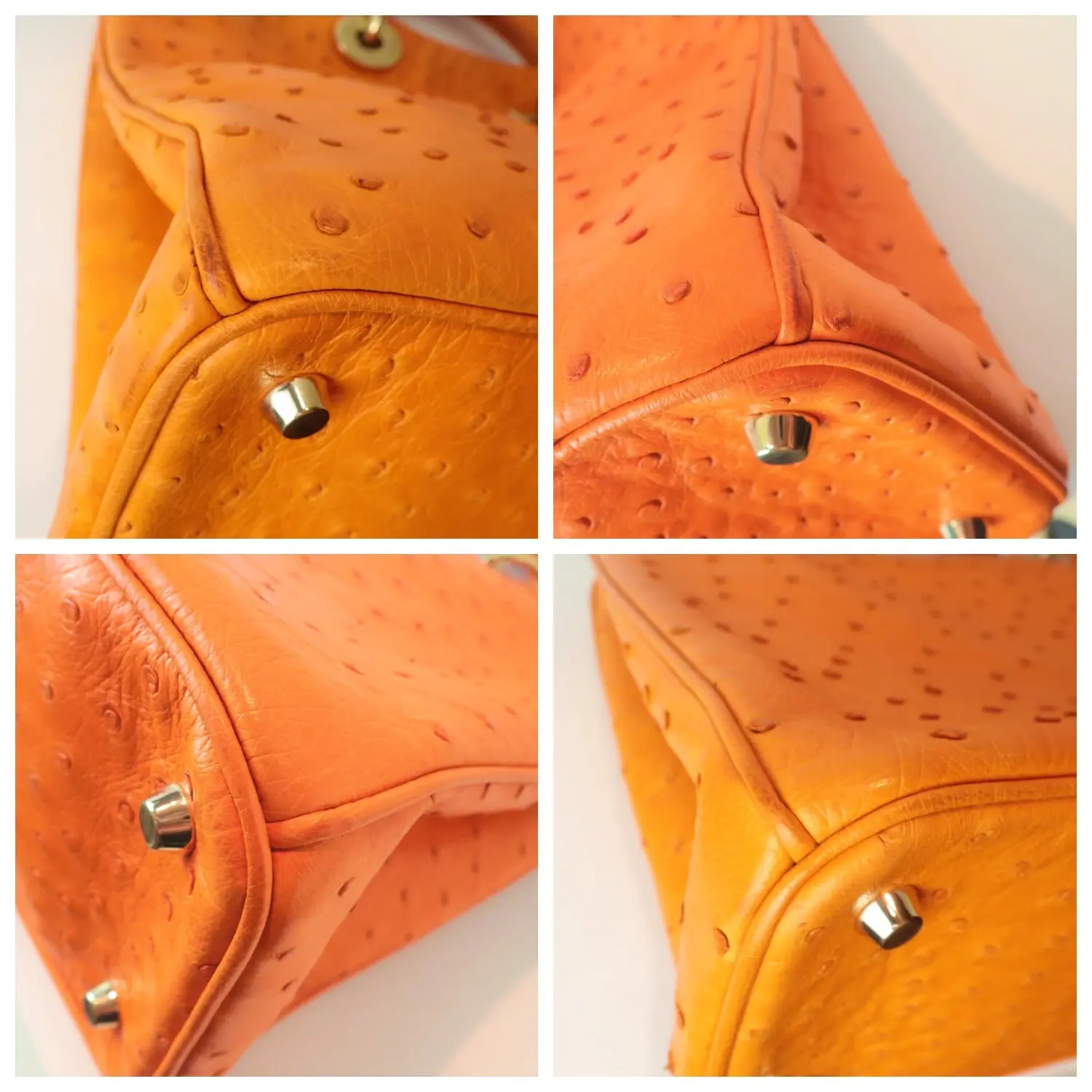 Christian Dior Limited Edition Ostrich Large Diorissimo Shoulder Bag (779) - Image 7