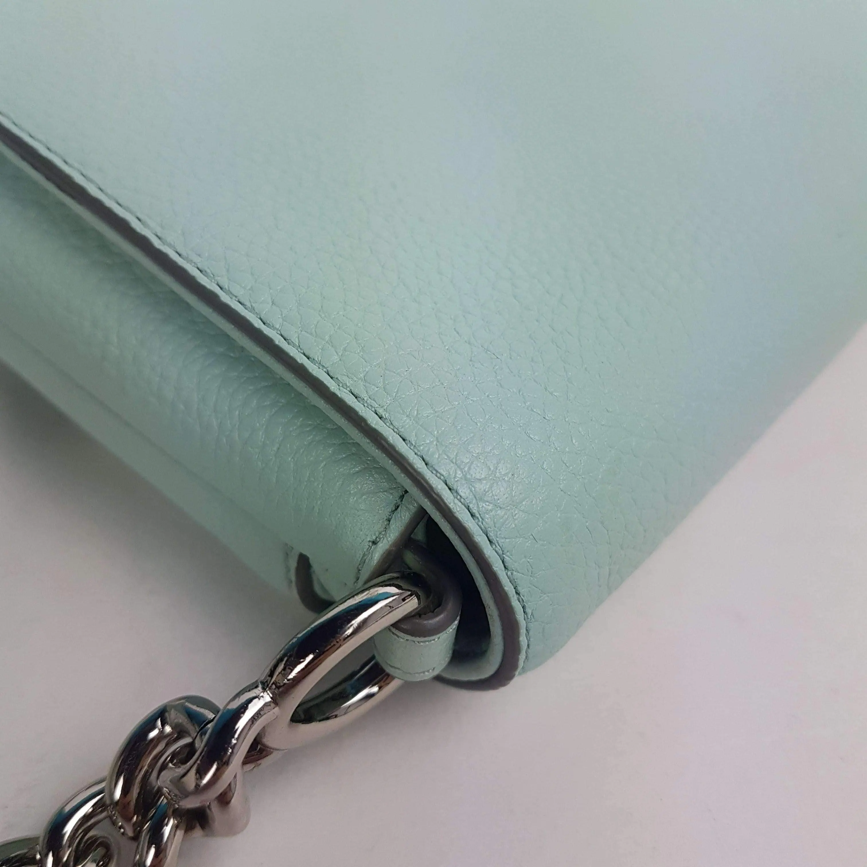 Coach Crosstown Crossbody Bag In Pebble Leather Light Green - Image 11