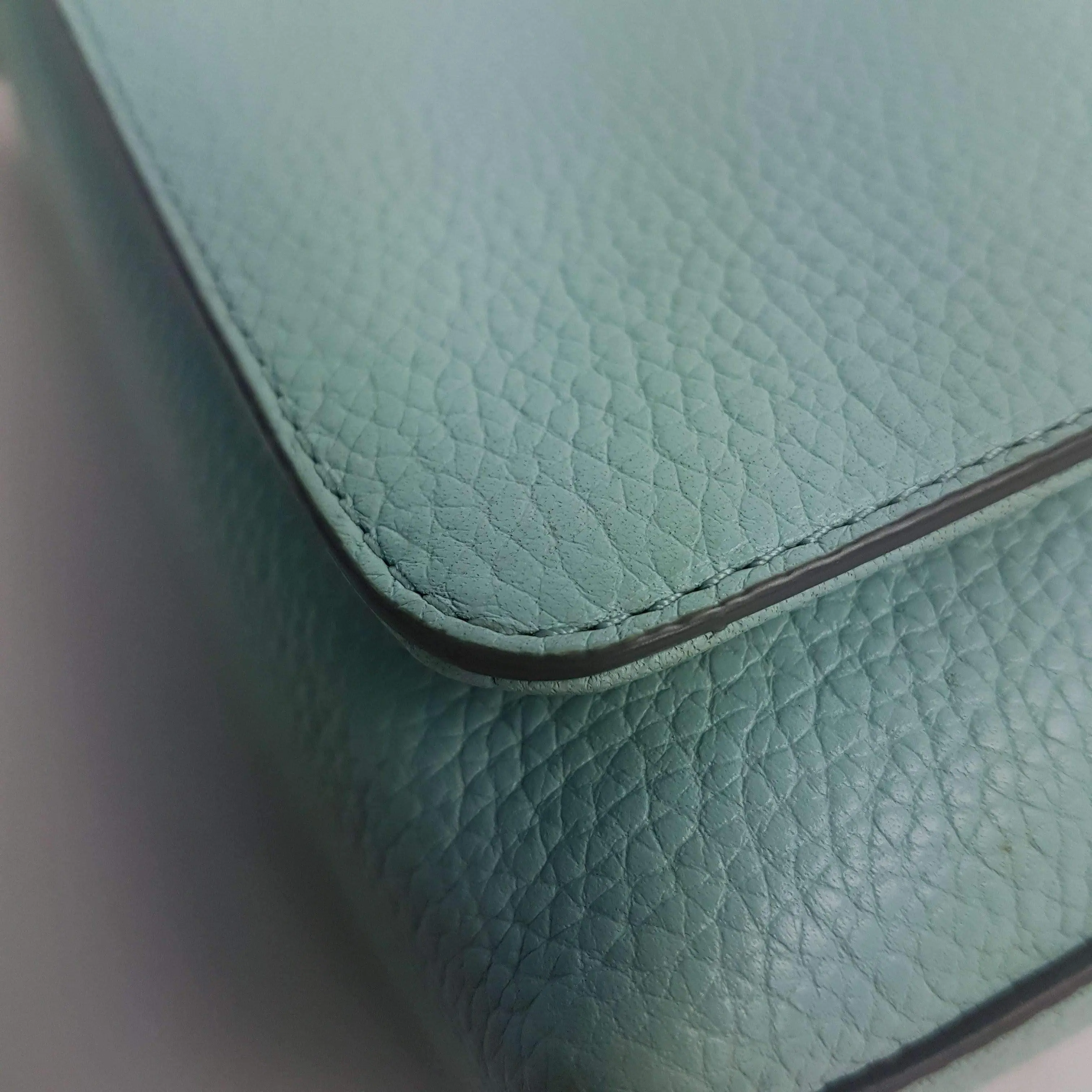 Coach Crosstown Crossbody Bag In Pebble Leather Light Green - Image 8