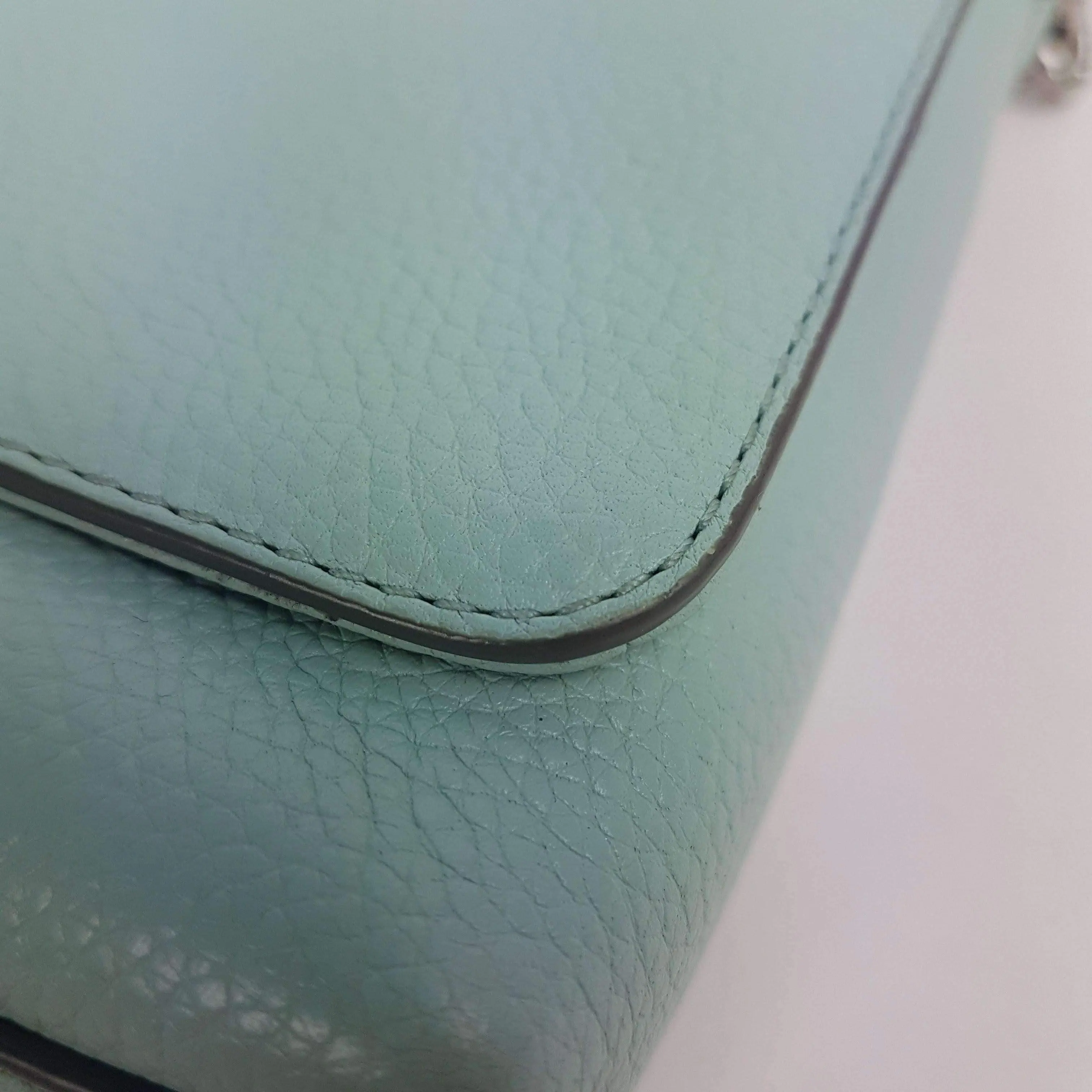Coach Crosstown Crossbody Bag In Pebble Leather Light Green - Image 9
