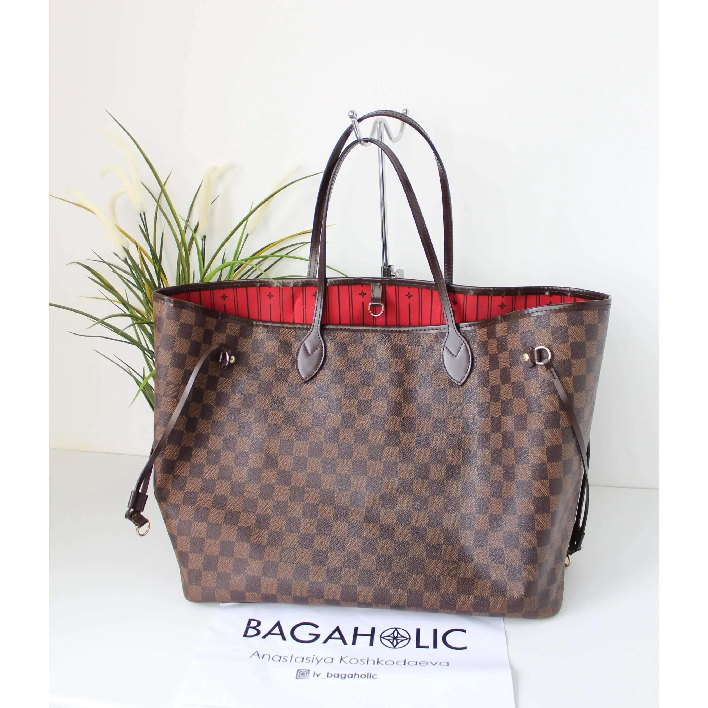 Louis Vuitton Damier Ebene Neverfull GM bag