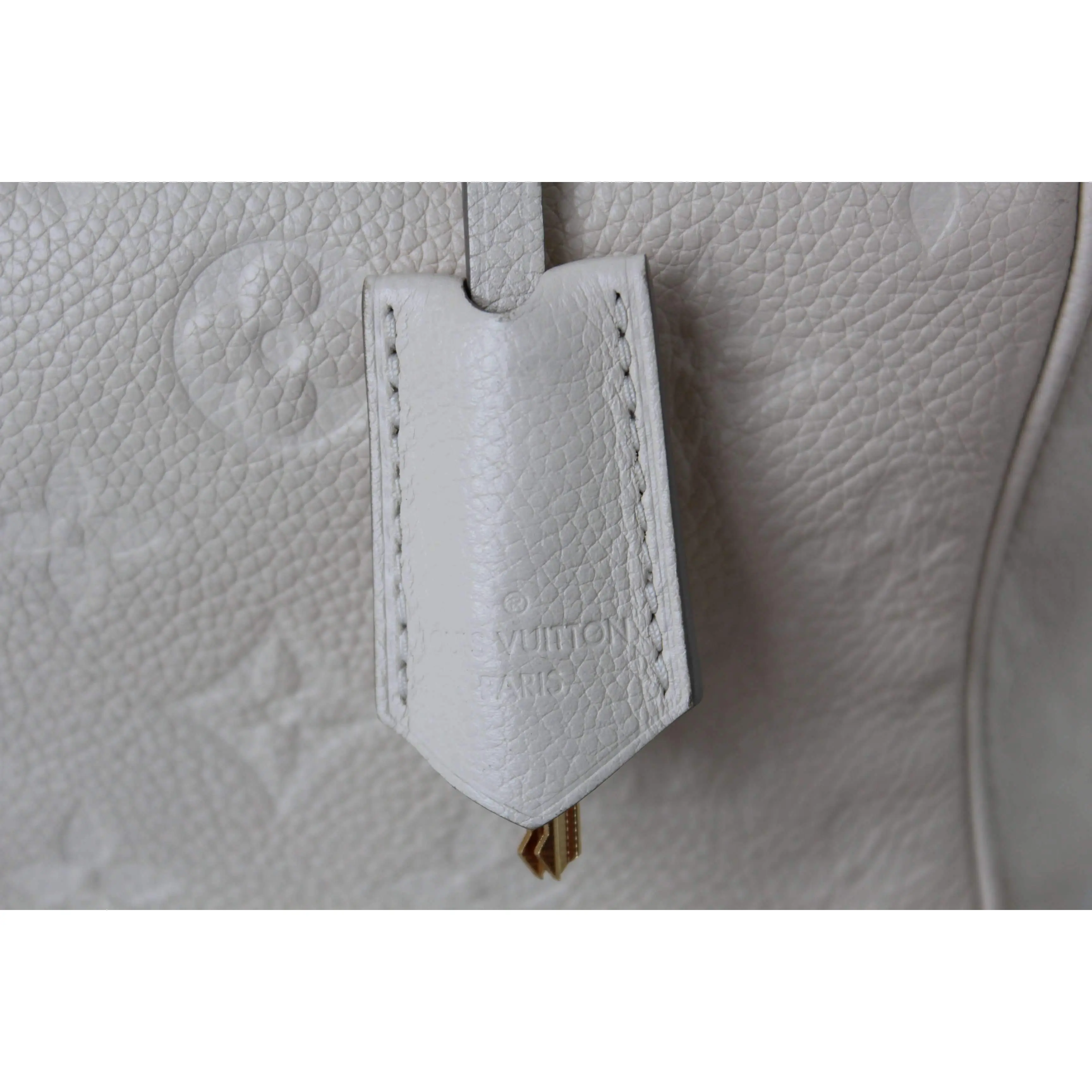 Louis Vuitton Speedy Bandouliere 30 Empreinte Beige Bag - Image 4