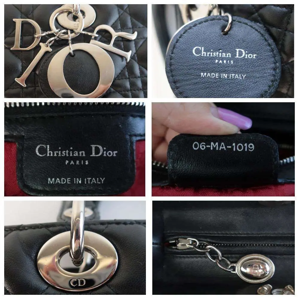 Christian Dior Black Cannage Lambskin Large Lady Dior Shoulder Bag - Image 16