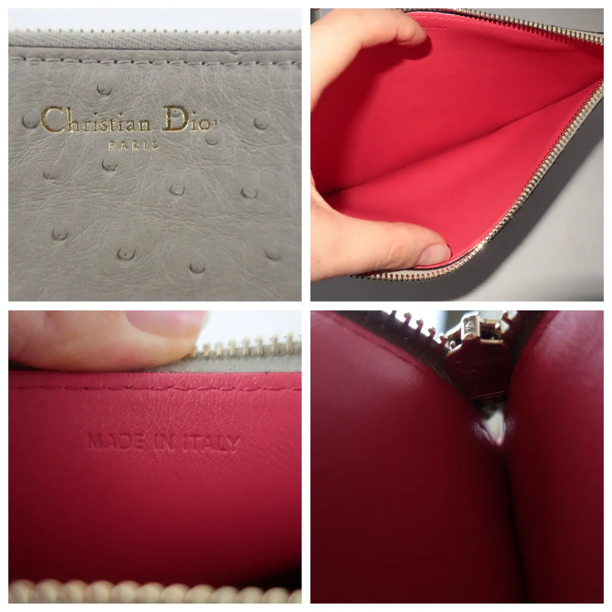 Dior Large Beige Ostrich Diorissimo Tote Bag - Image 18