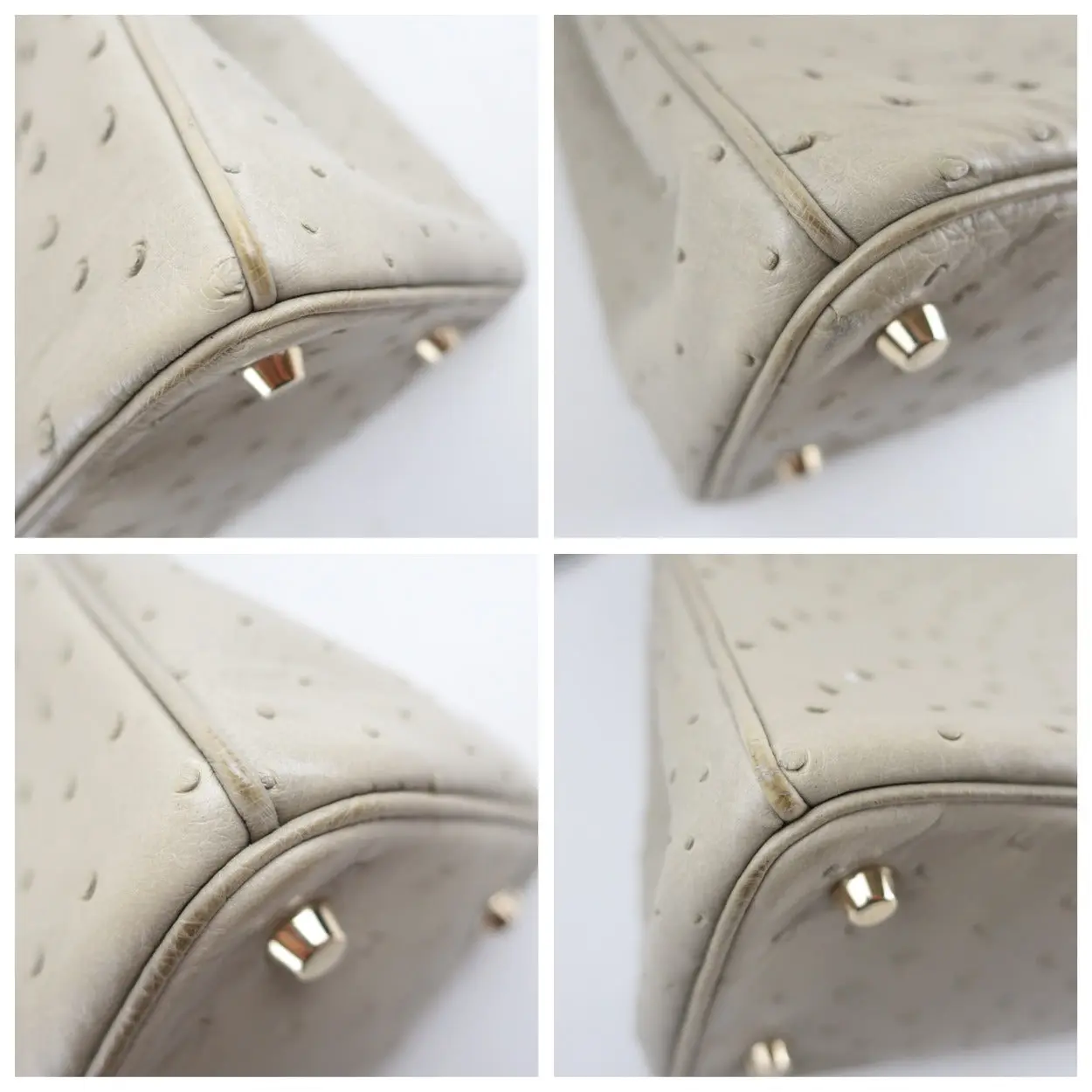 Dior Large Beige Ostrich Diorissimo Tote Bag - Image 8