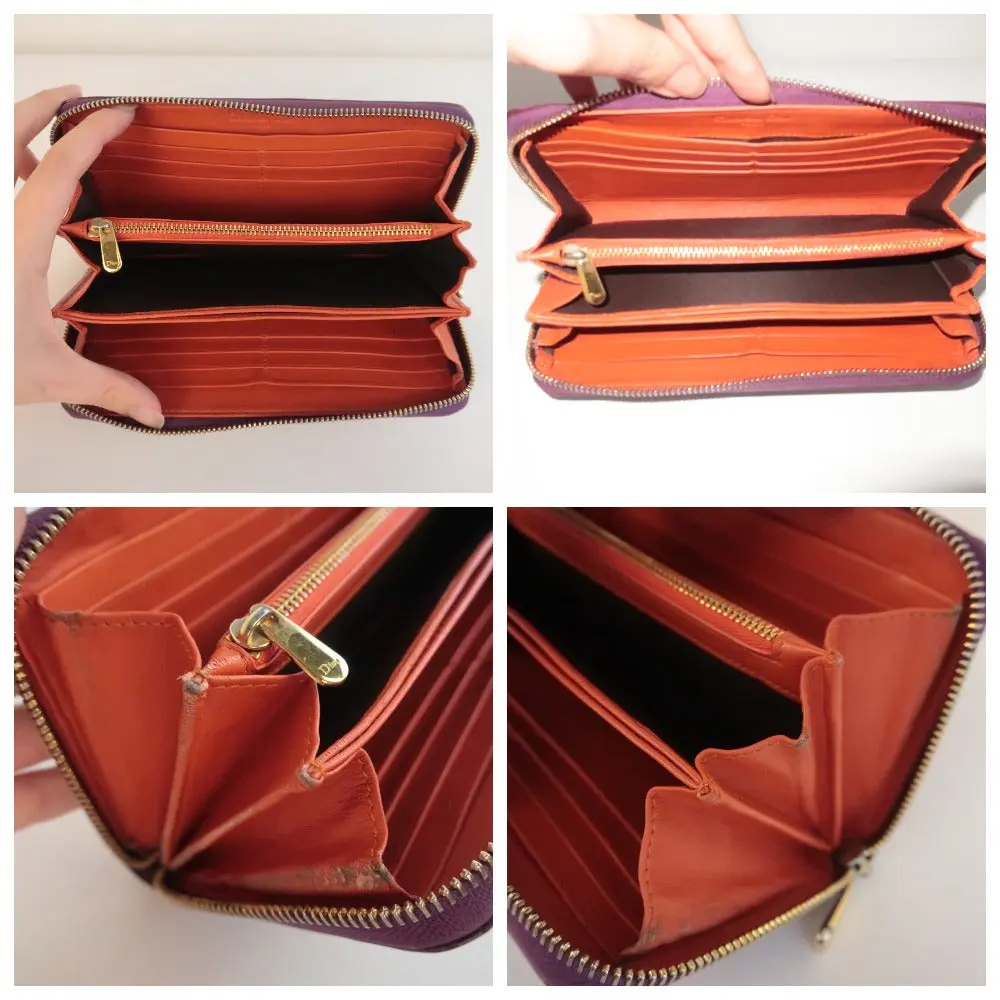 Dior Patent Leather Violet Wallet - Image 7