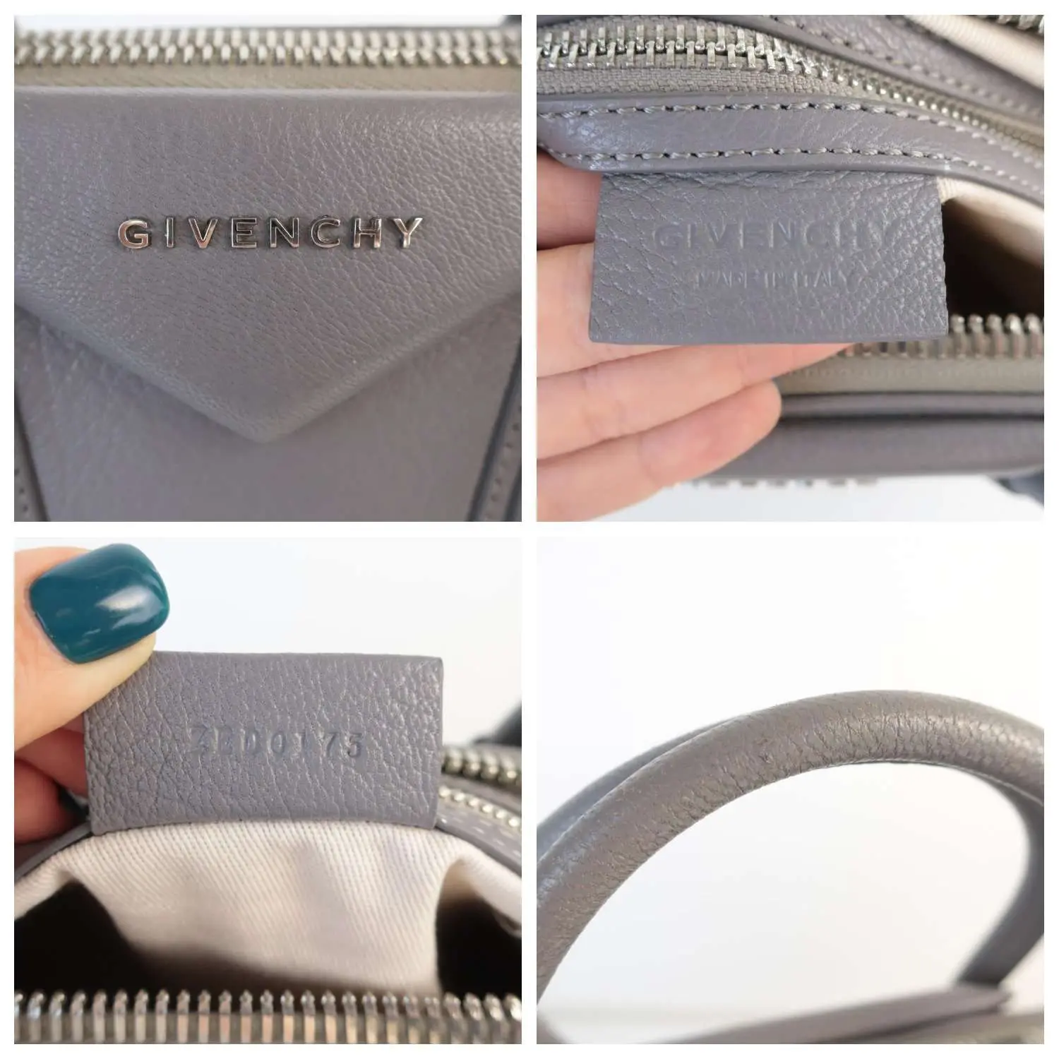 Givenchy Grey Leather Small Antigona Shoulder bag - Image 10