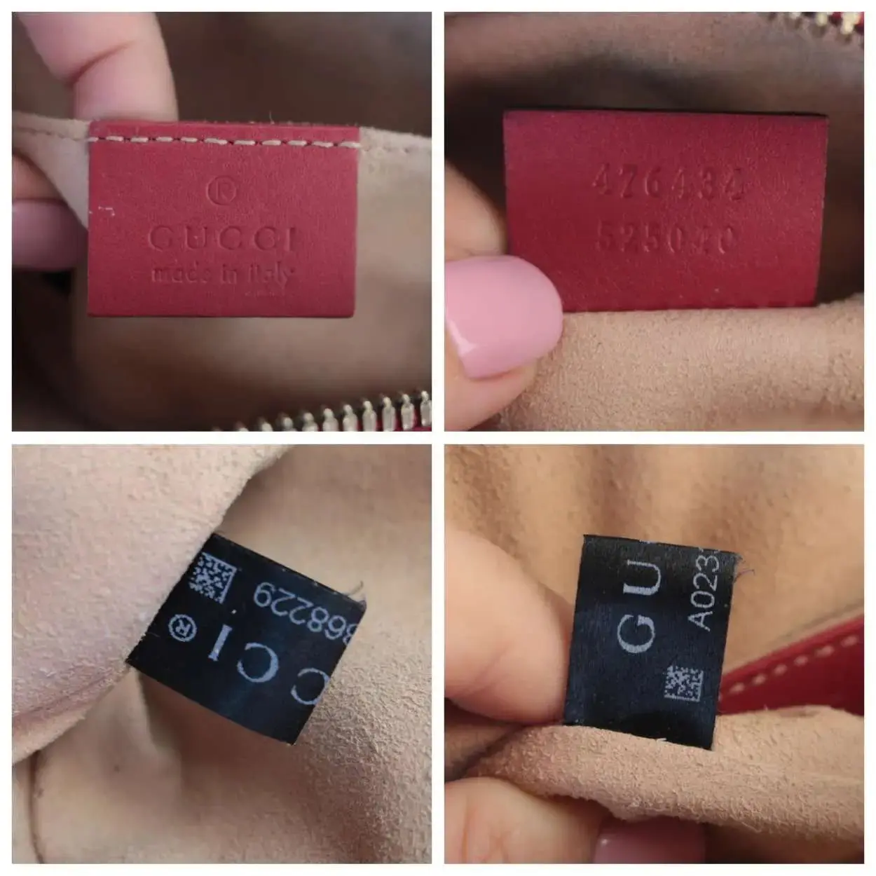 Gucci Red Quilted Leather GG Marmont Waist Belt Bag - Image 14