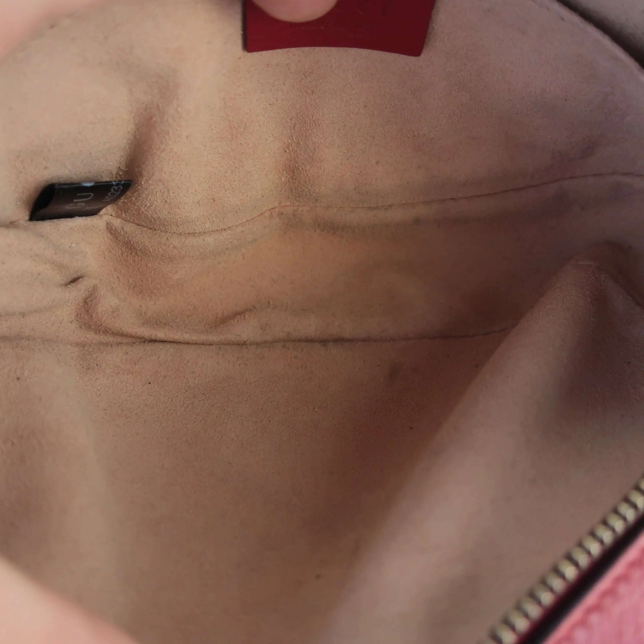 Gucci Red Quilted Leather GG Marmont Waist Belt Bag - Image 17