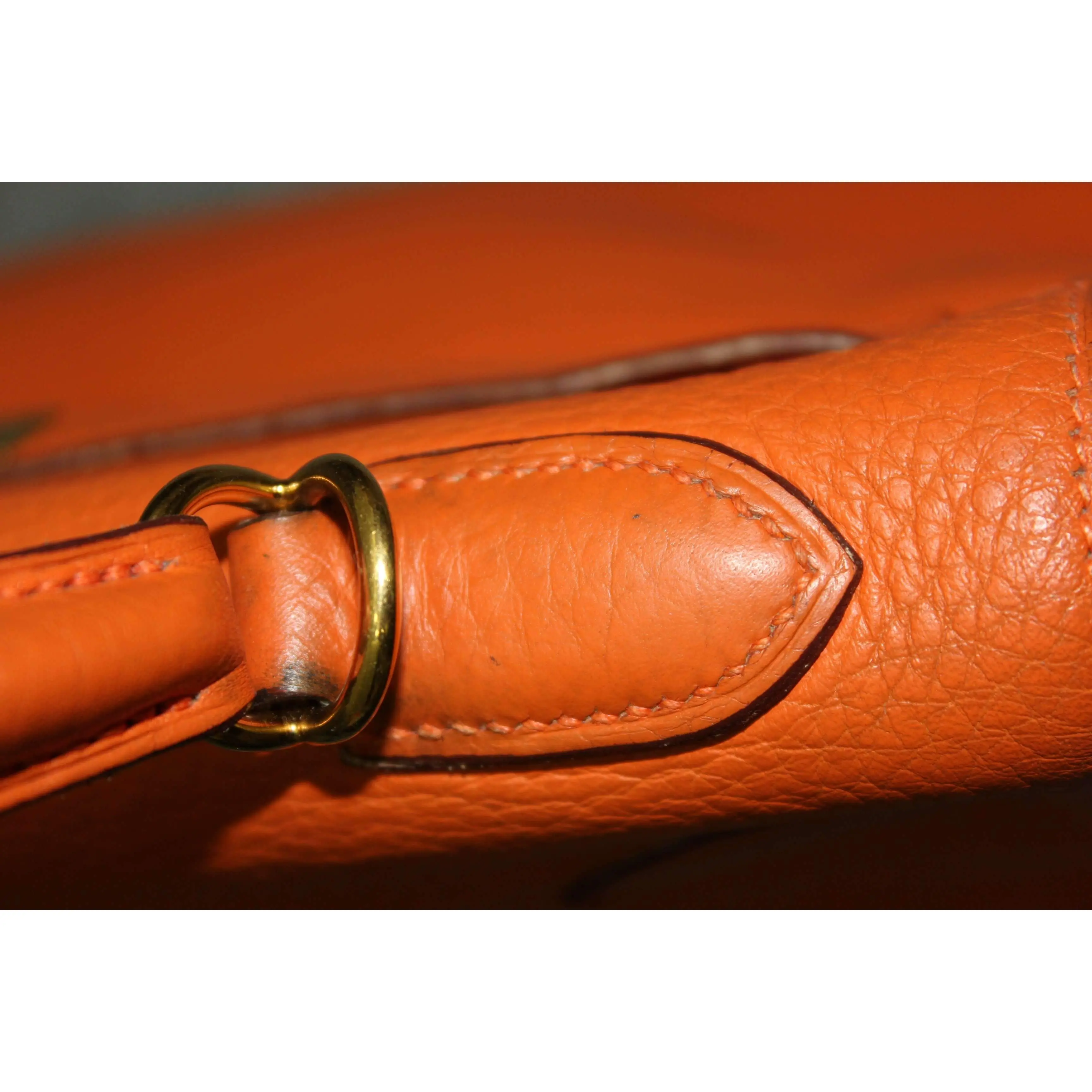 Hermes Kelly 32 Clemence Orange - Image 24