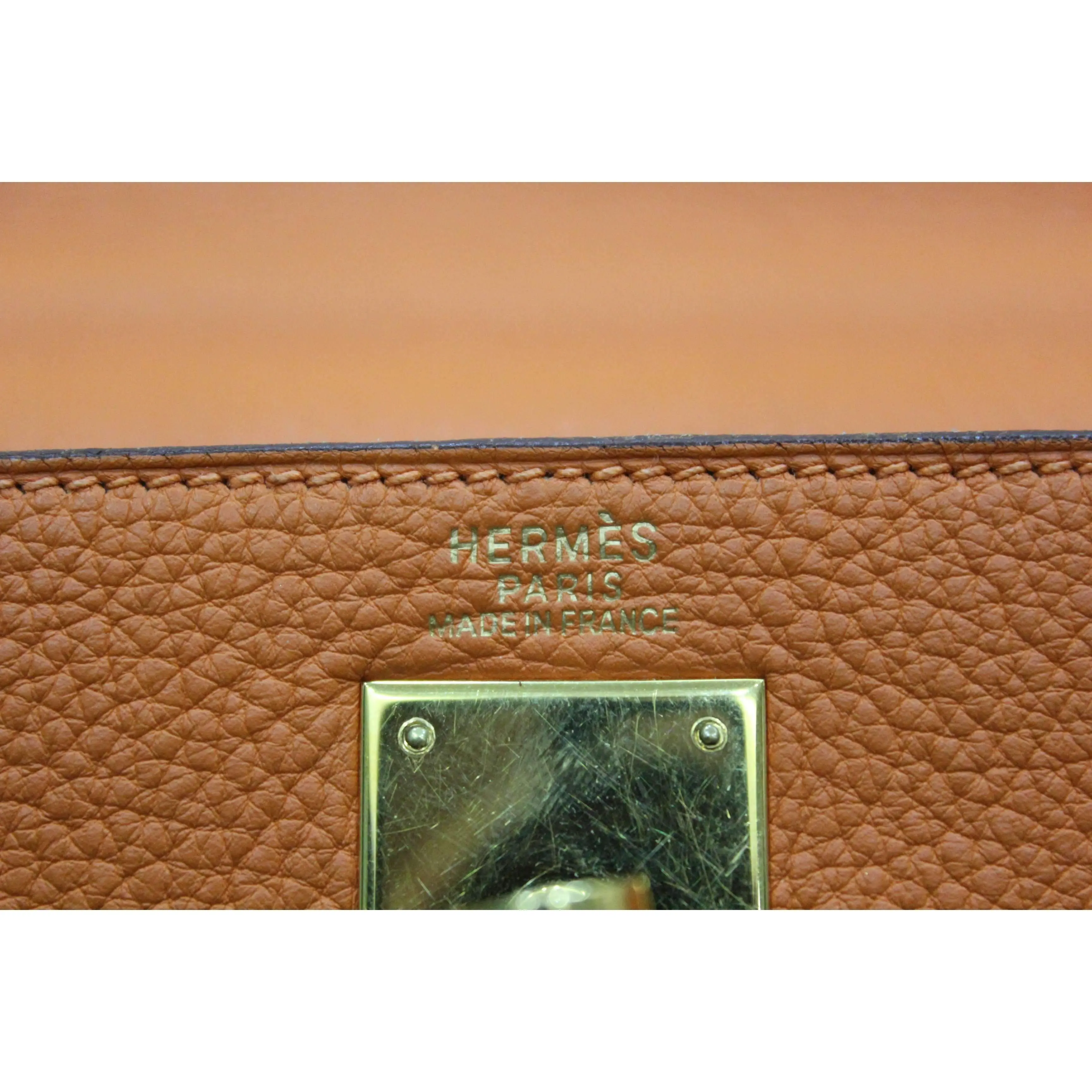 Hermes Kelly 32 Clemence Orange - Image 34