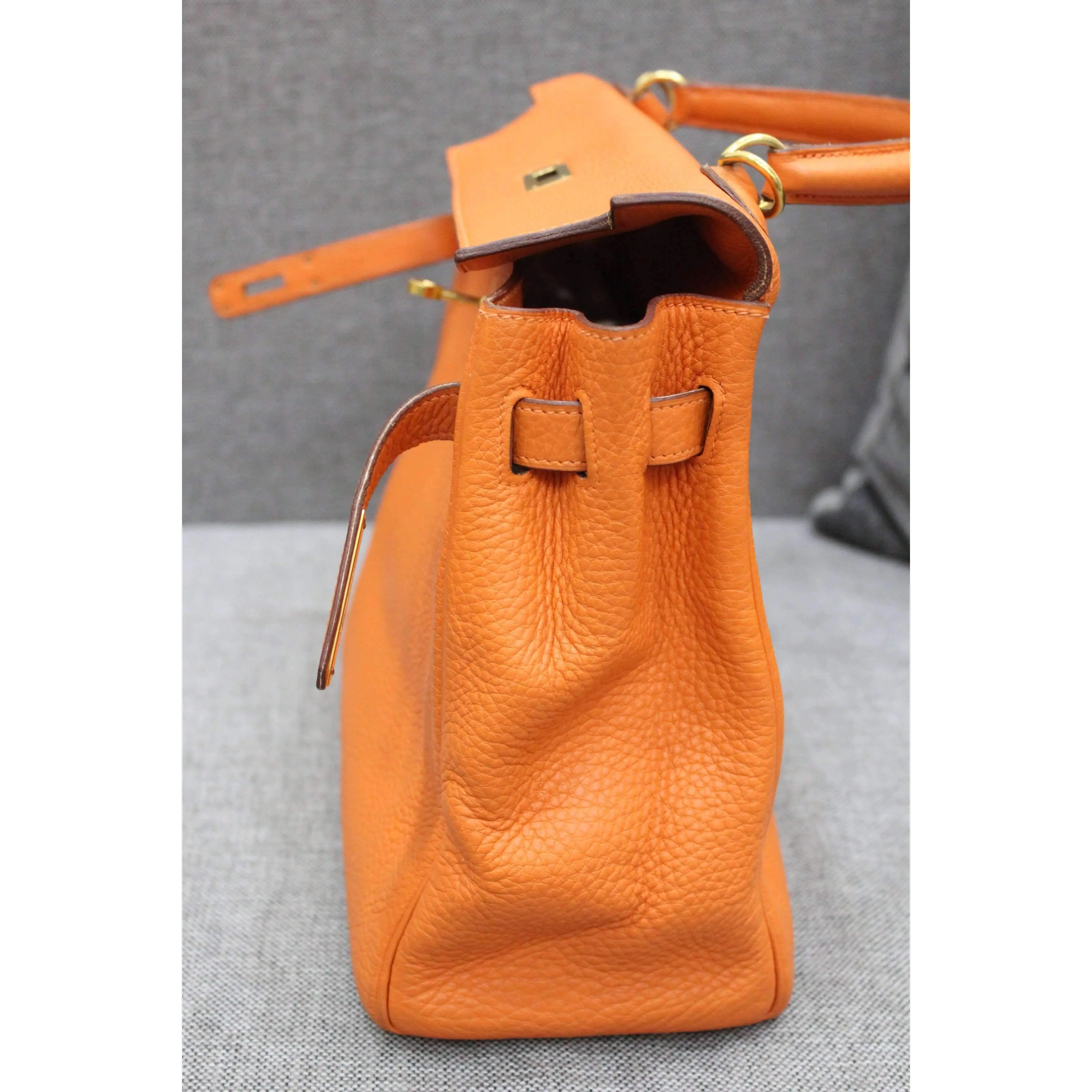 Hermes Kelly 32 Clemence Orange - Image 4