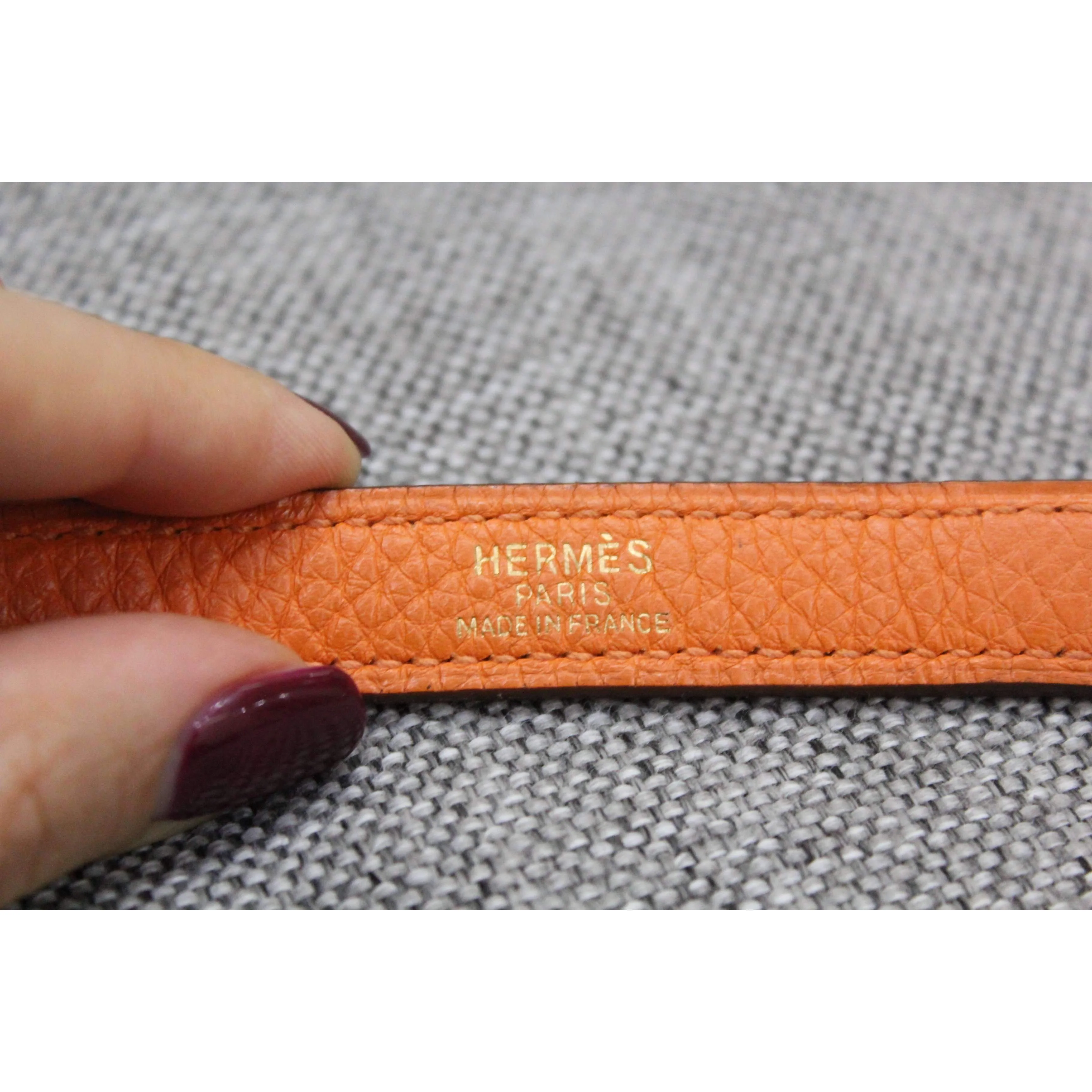Hermes Kelly 32 Clemence Orange - Image 47