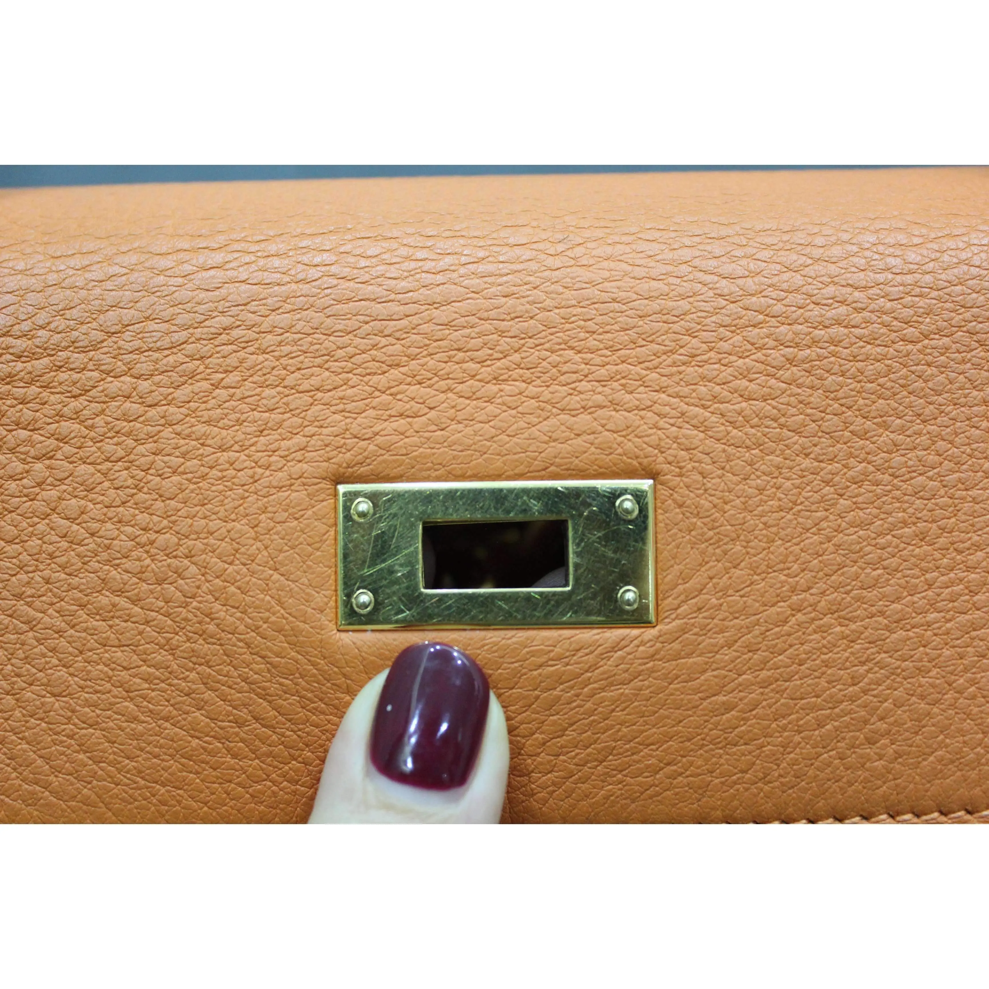 Hermes Kelly 32 Clemence Orange - Image 67