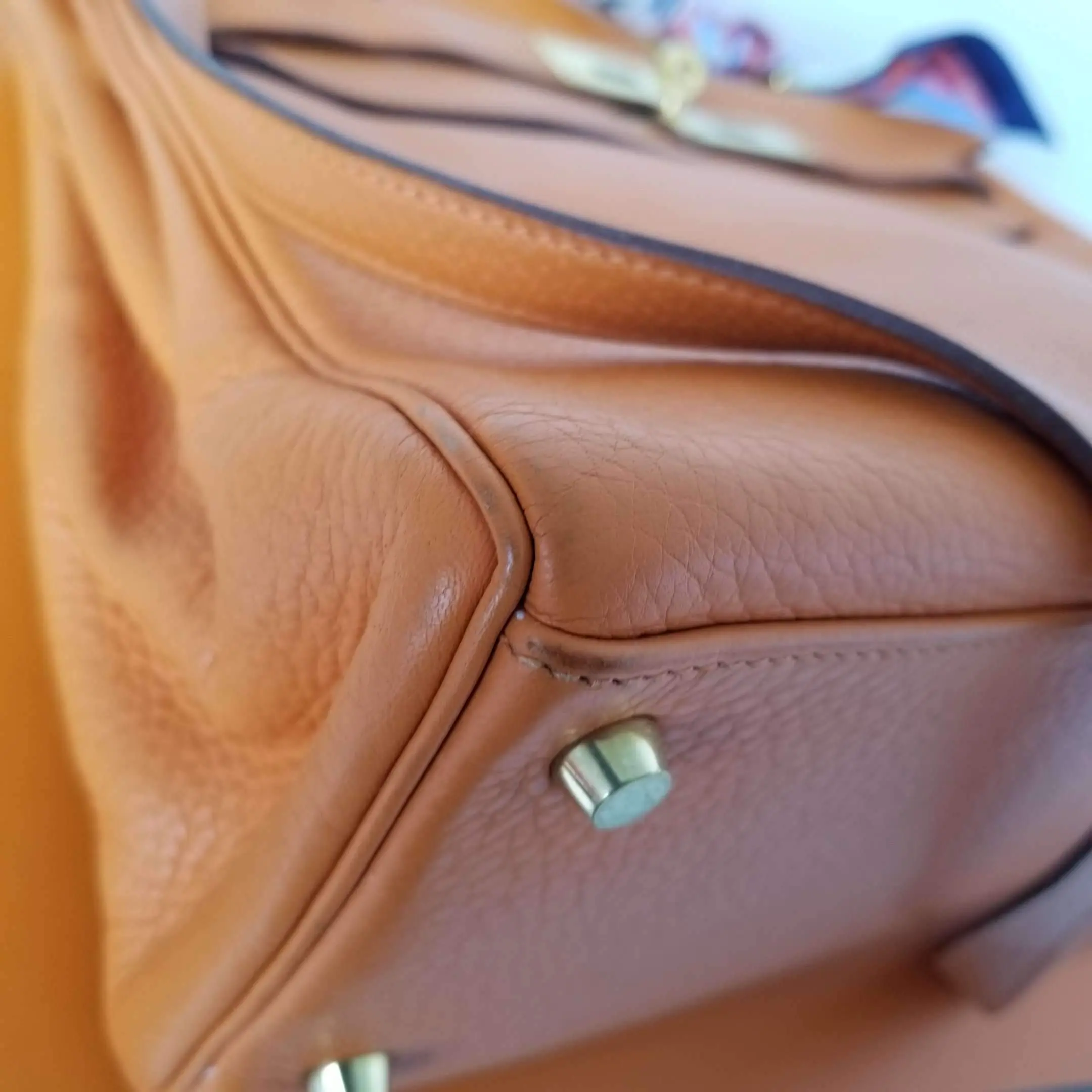 Hermes Kelly 32 Clemence Orange - Image 8