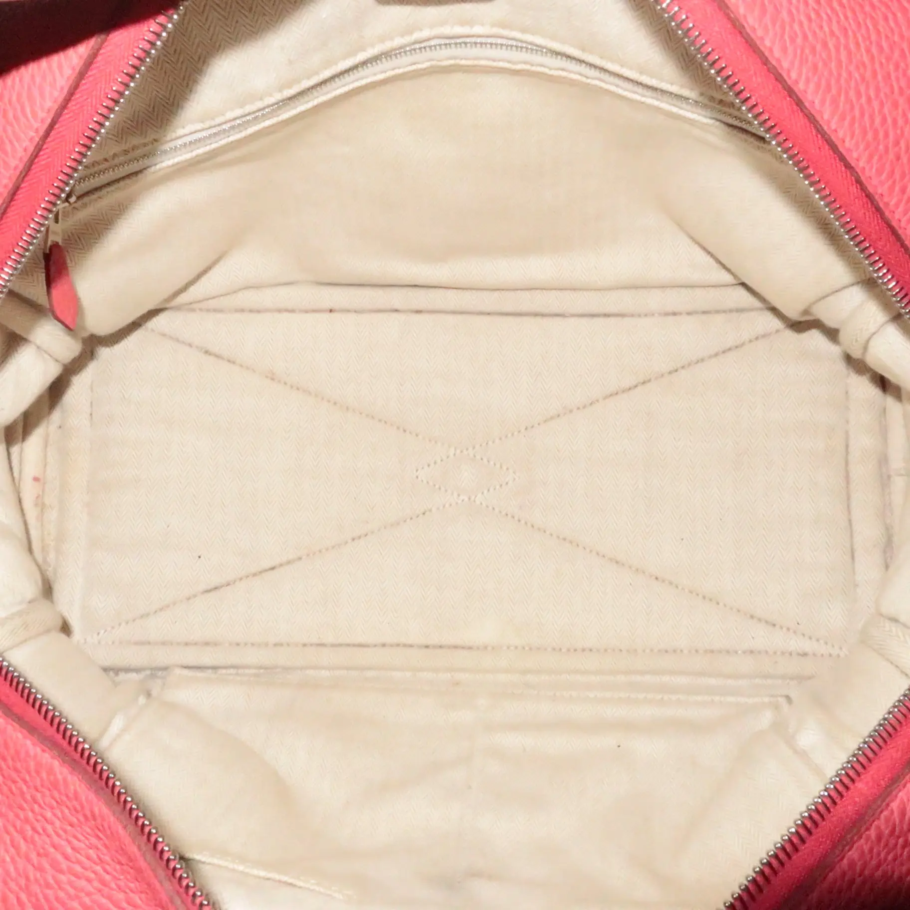 Hermes Rose Jaipur Taurillion Clemence O Square (2011) PHW Victoria II Handbag - Image 7