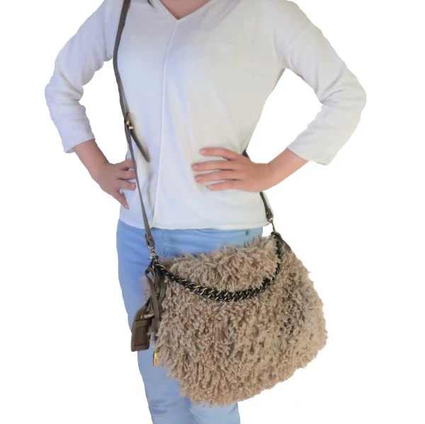 Iceberg Faux Fur Crossbody Bag