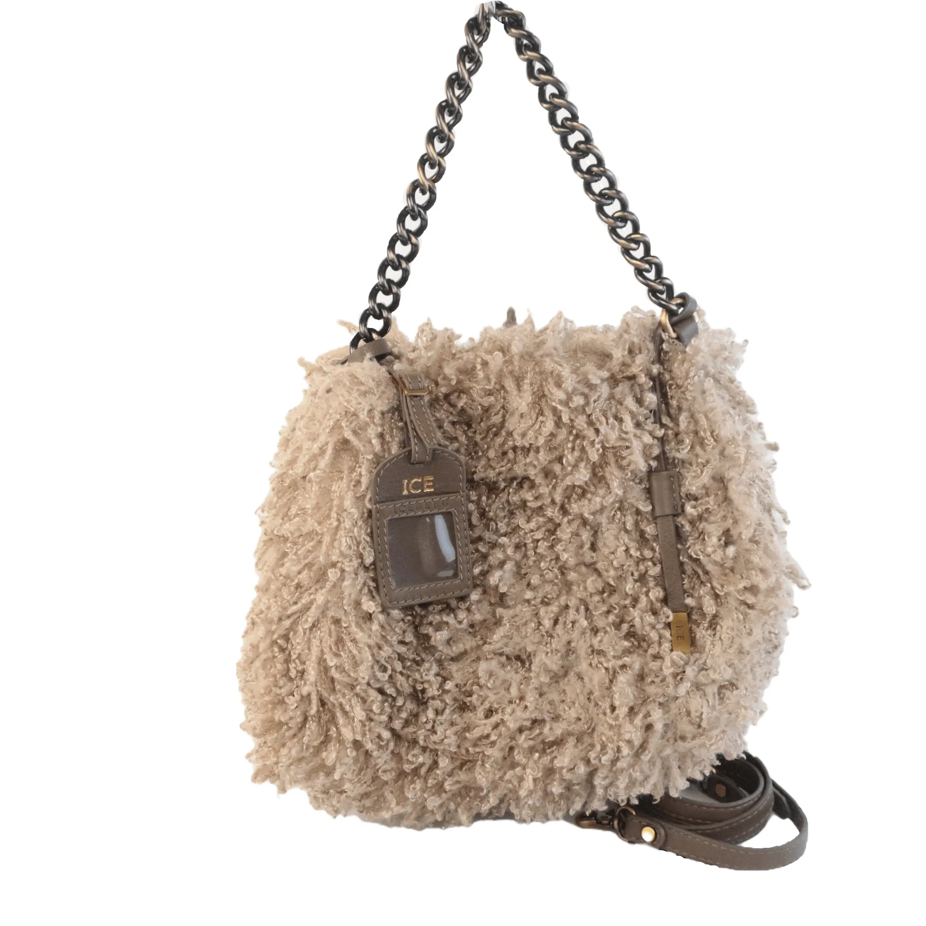 Iceberg Faux Fur Crossbody Bag