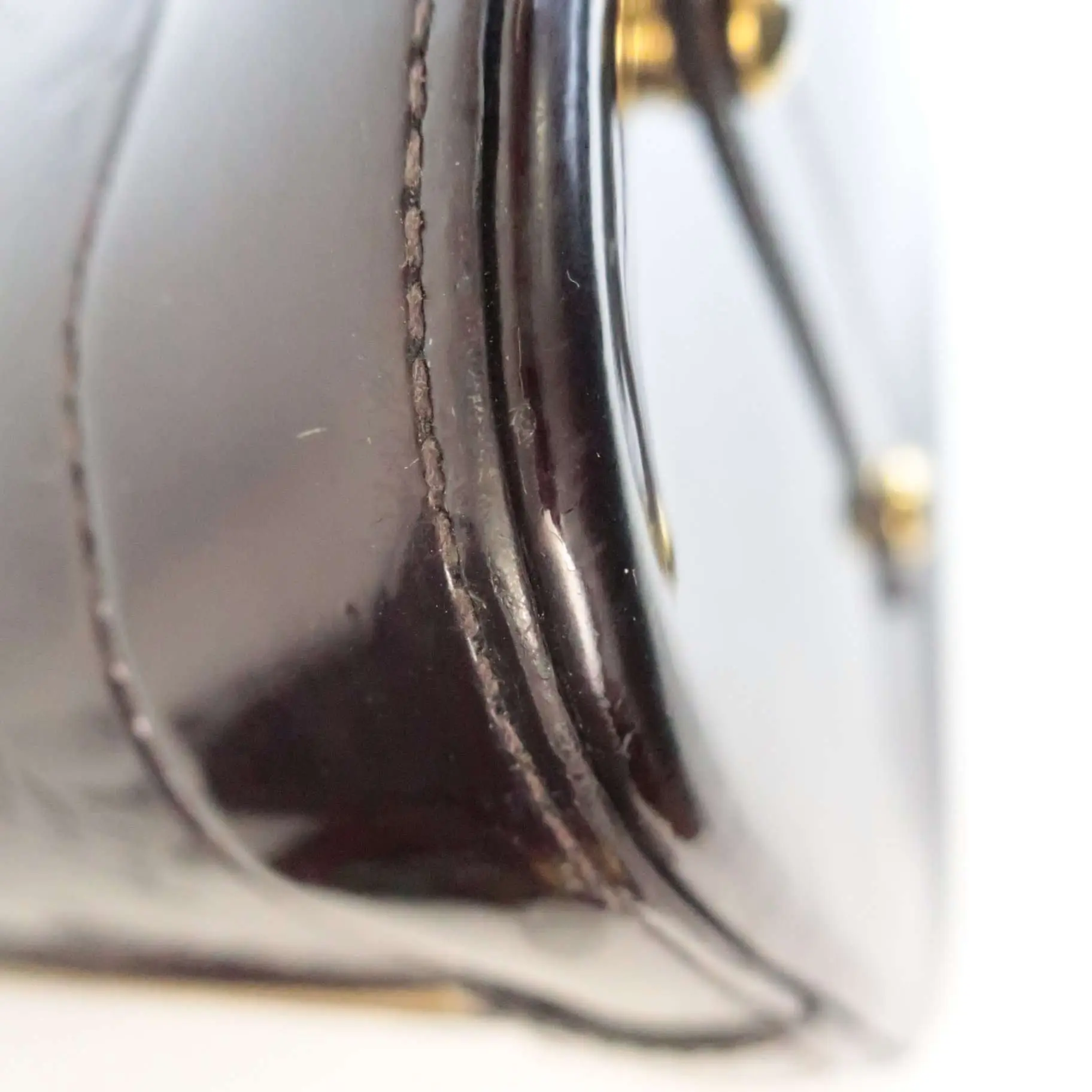 Louis Vuitton Alma MM Vernis Amarante Bag - Image 16