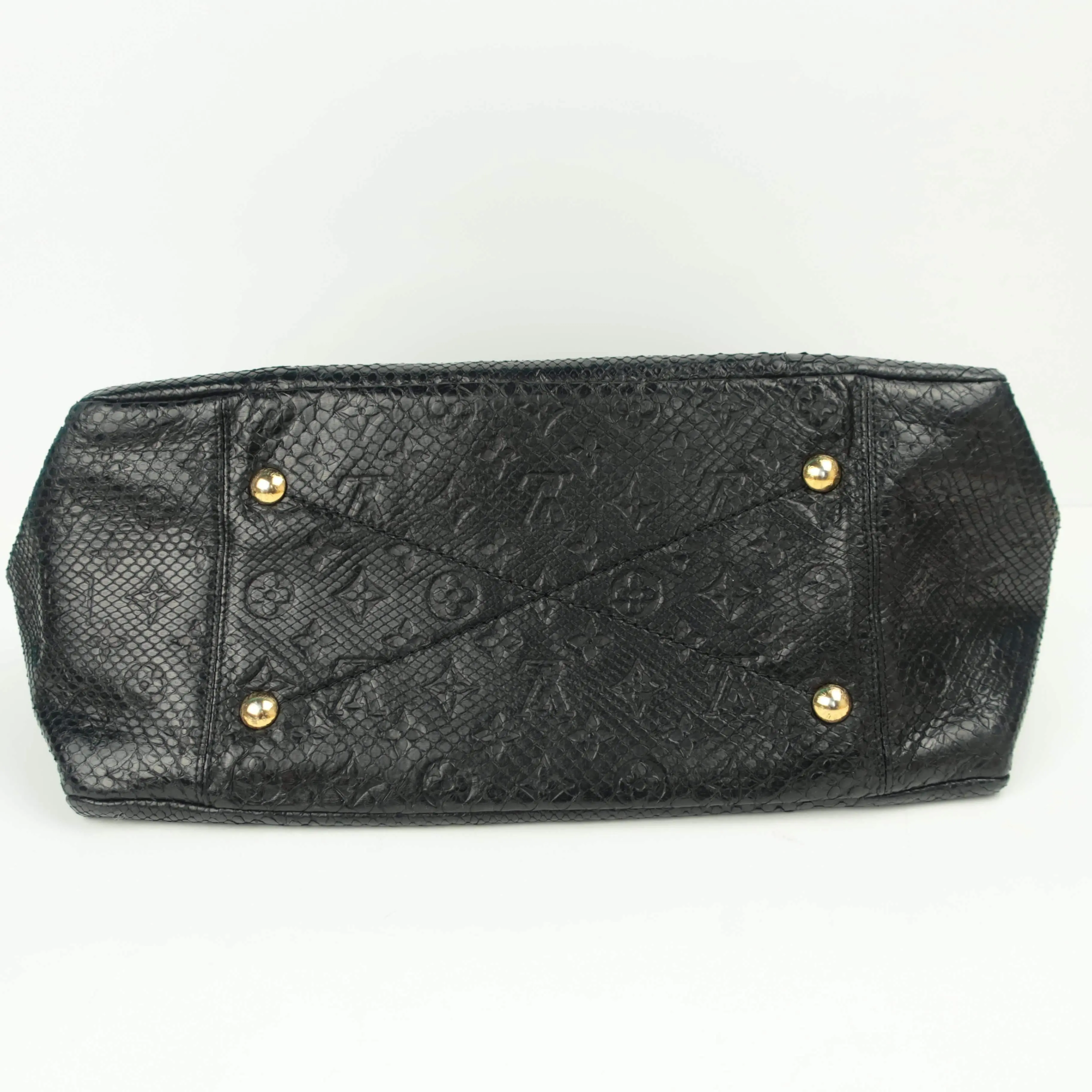 Louis Vuitton Limited Edition Artsy MM Noir Python Bag - Image 7