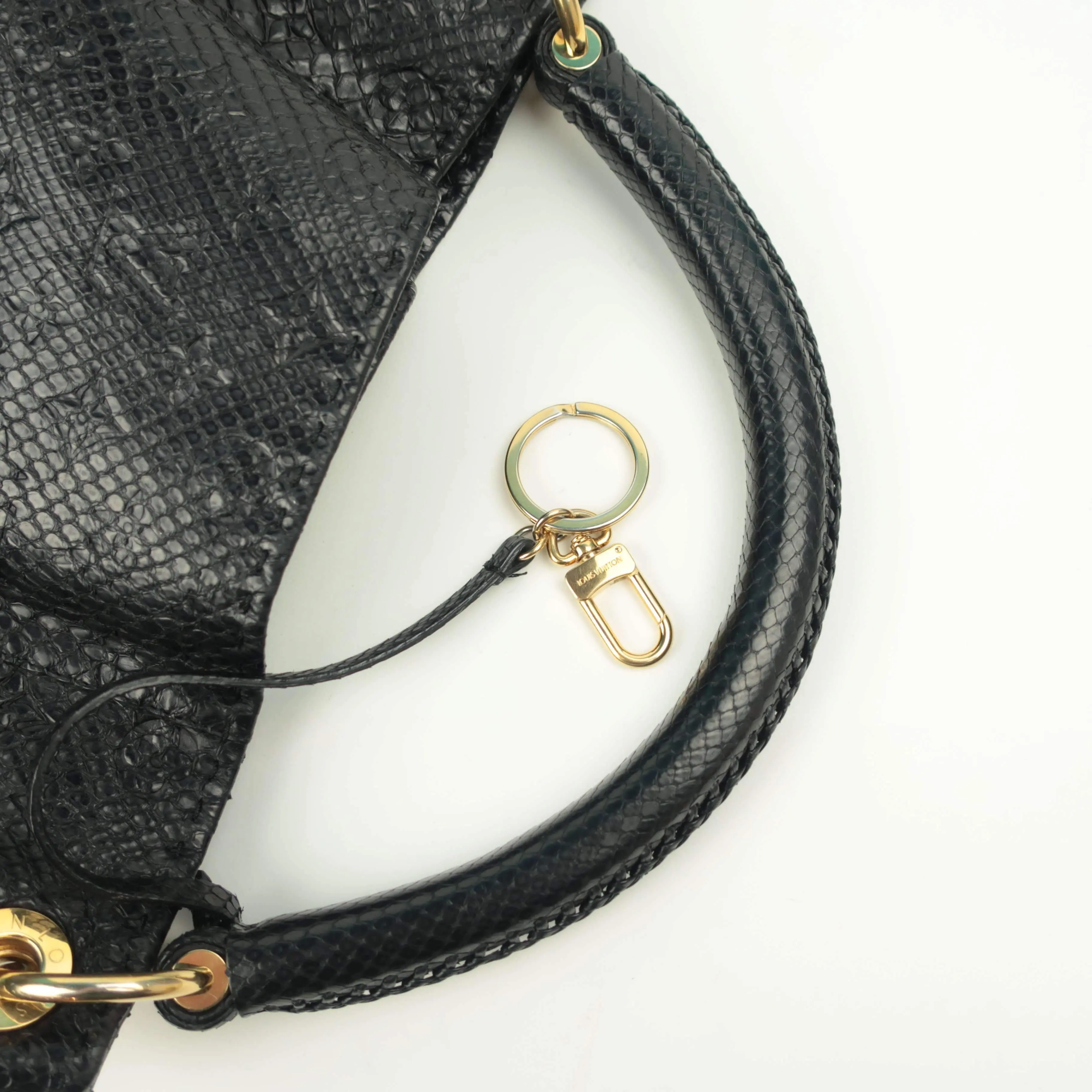 Louis Vuitton Limited Edition Artsy MM Noir Python Bag - Image 8