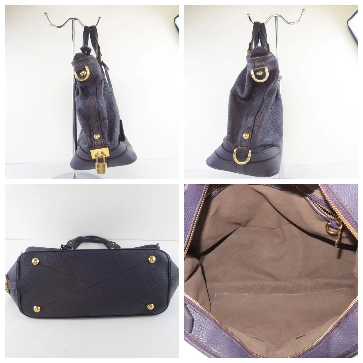 Louis Vuitton Aube Violet Mahina Leather Stellar PM bag - Image 10