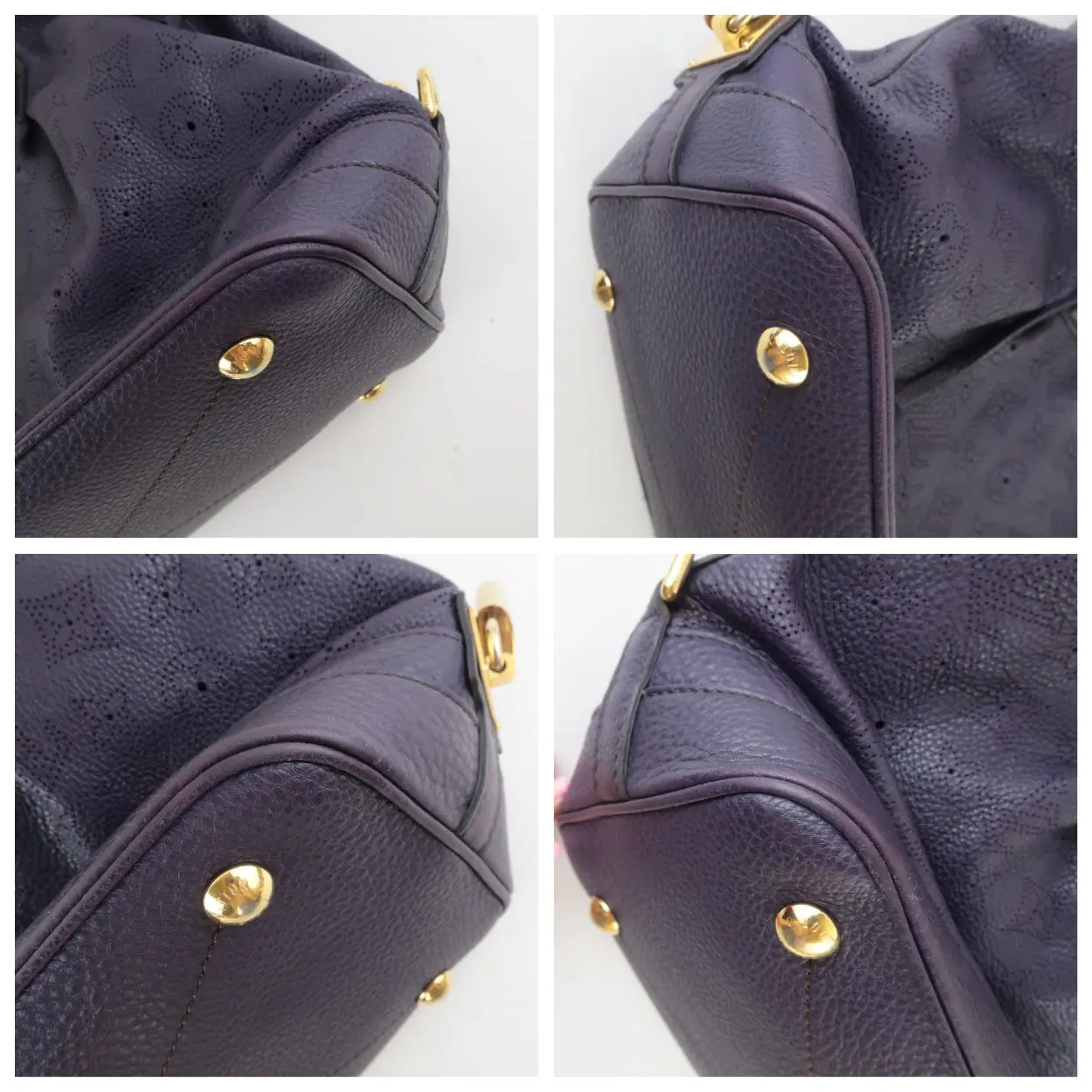 Louis Vuitton Aube Violet Mahina Leather Stellar PM bag - Image 7