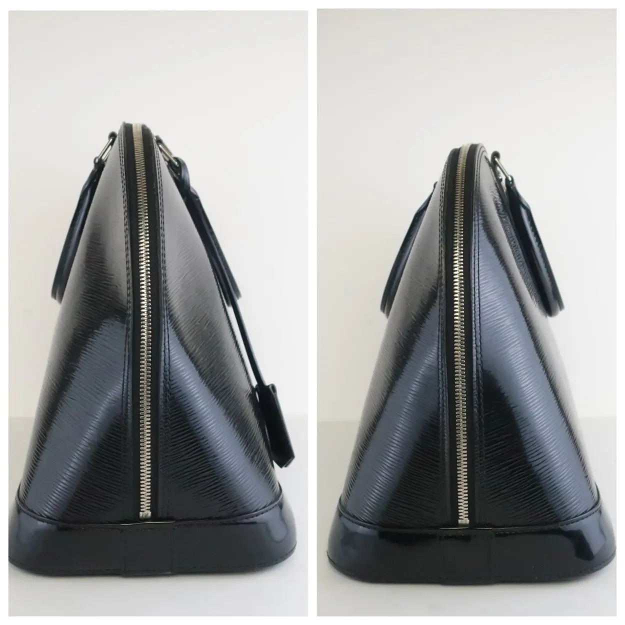 Louis Vuitton Black Epi Electric Leather Alma MM Bag (556) - Image 17