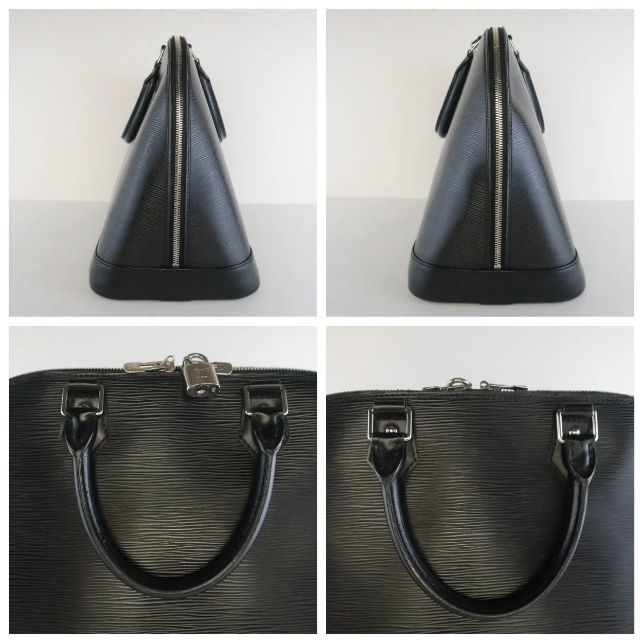 Louis Vuitton Black Epi Leather Alma MM Bag - Image 12