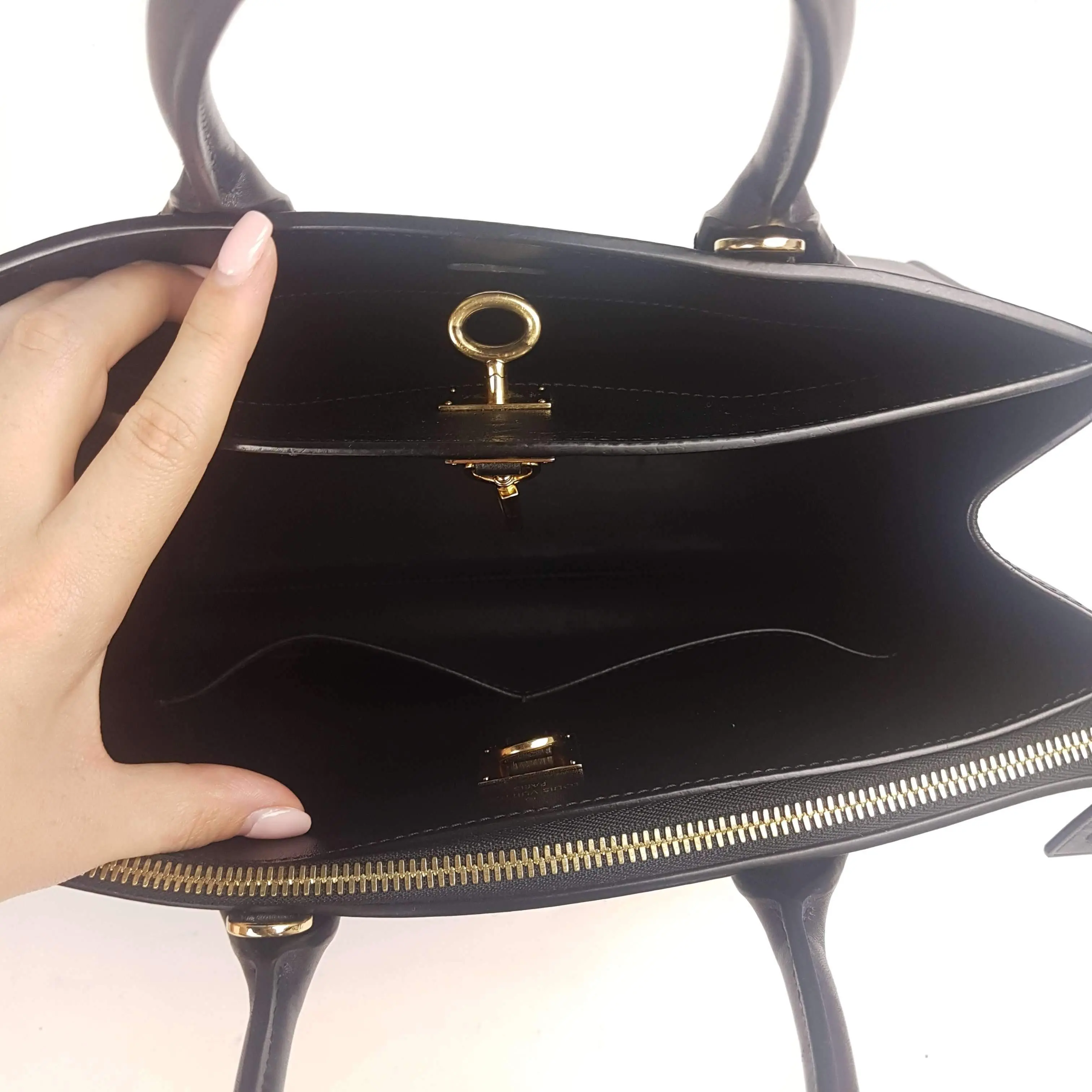 Louis Vuitton Black Leather City Steamer MM Bag - Image 45