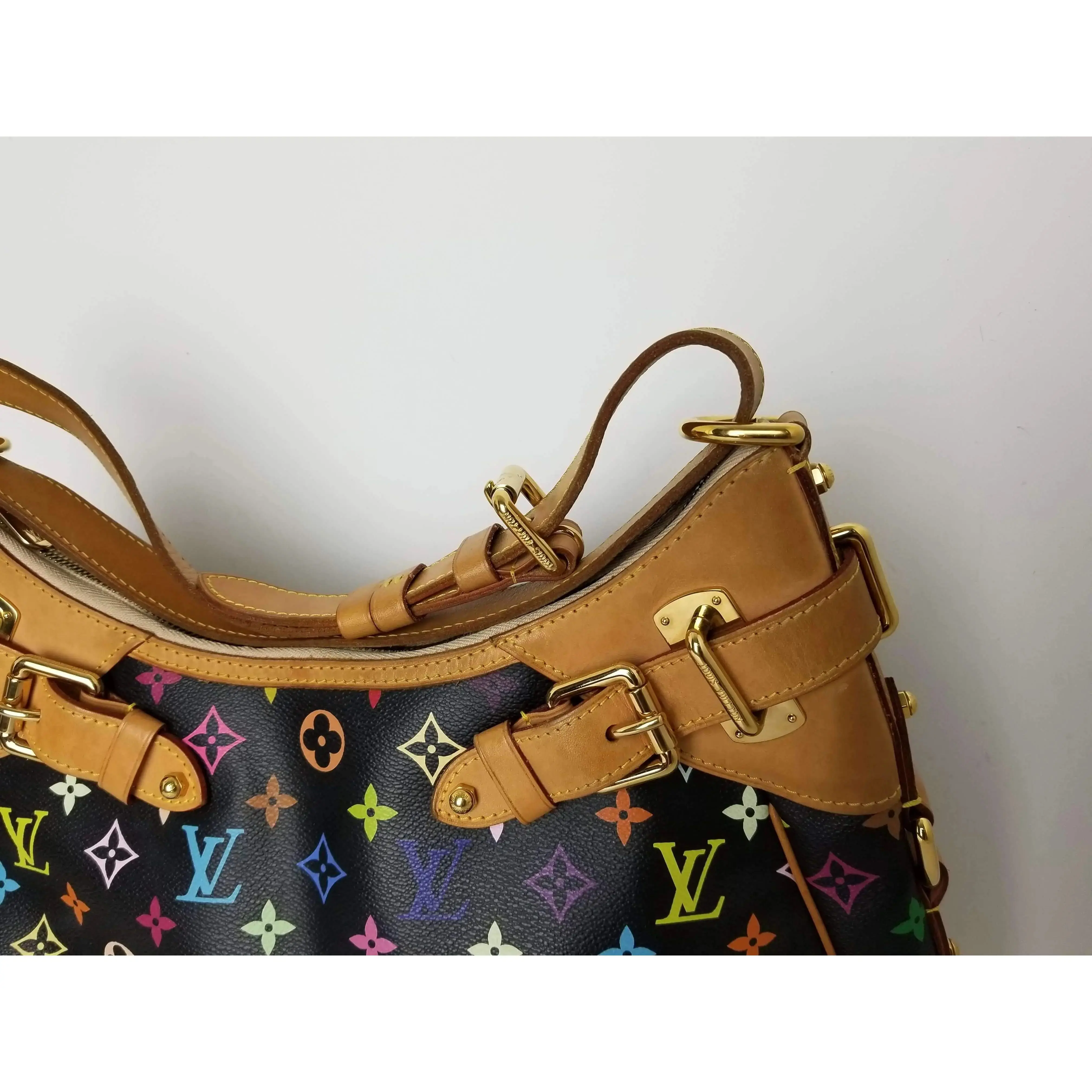 Louis Vuitton Black Monogram Multicolor Greta Bag - Image 17