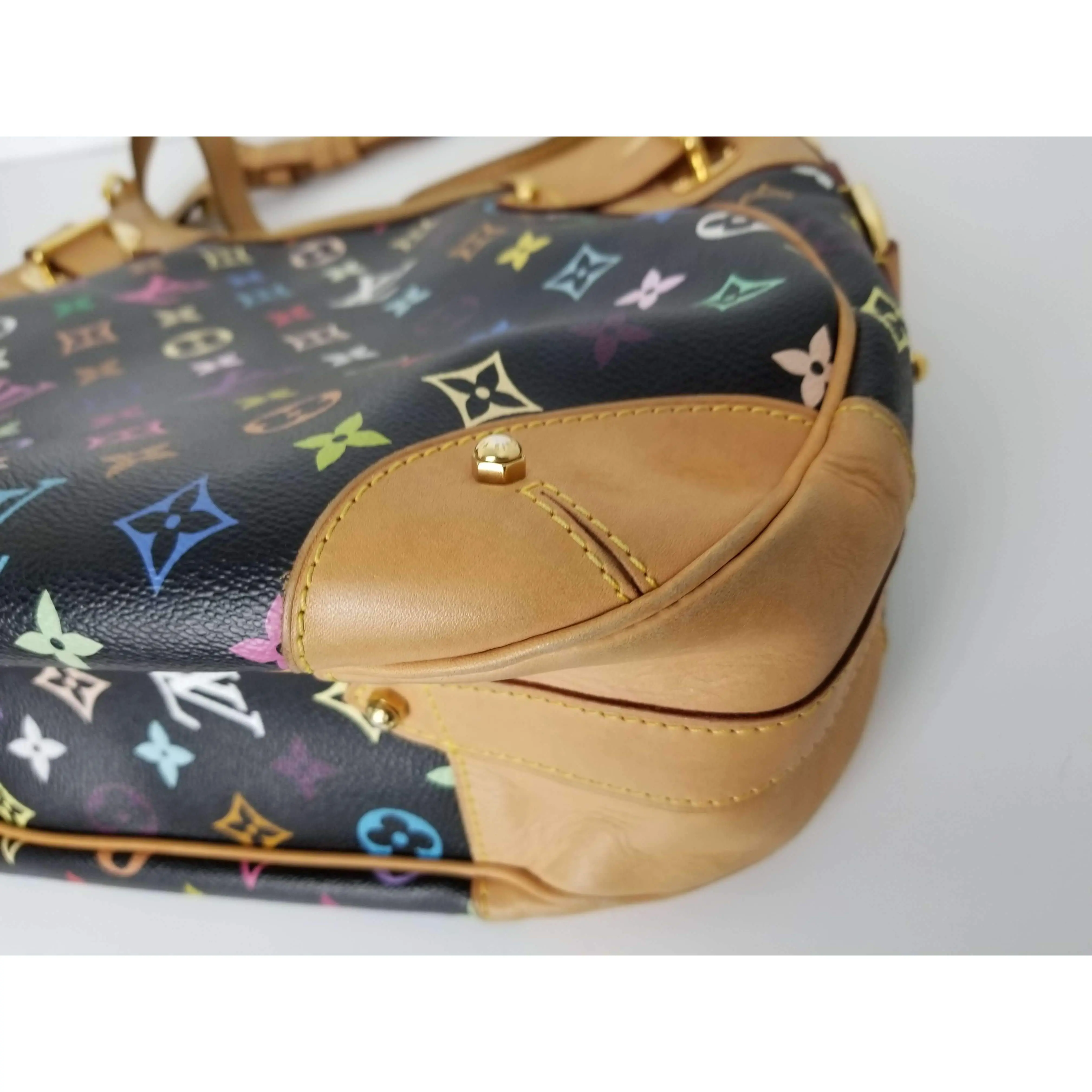 Louis Vuitton Black Monogram Multicolor Greta Bag - Image 2