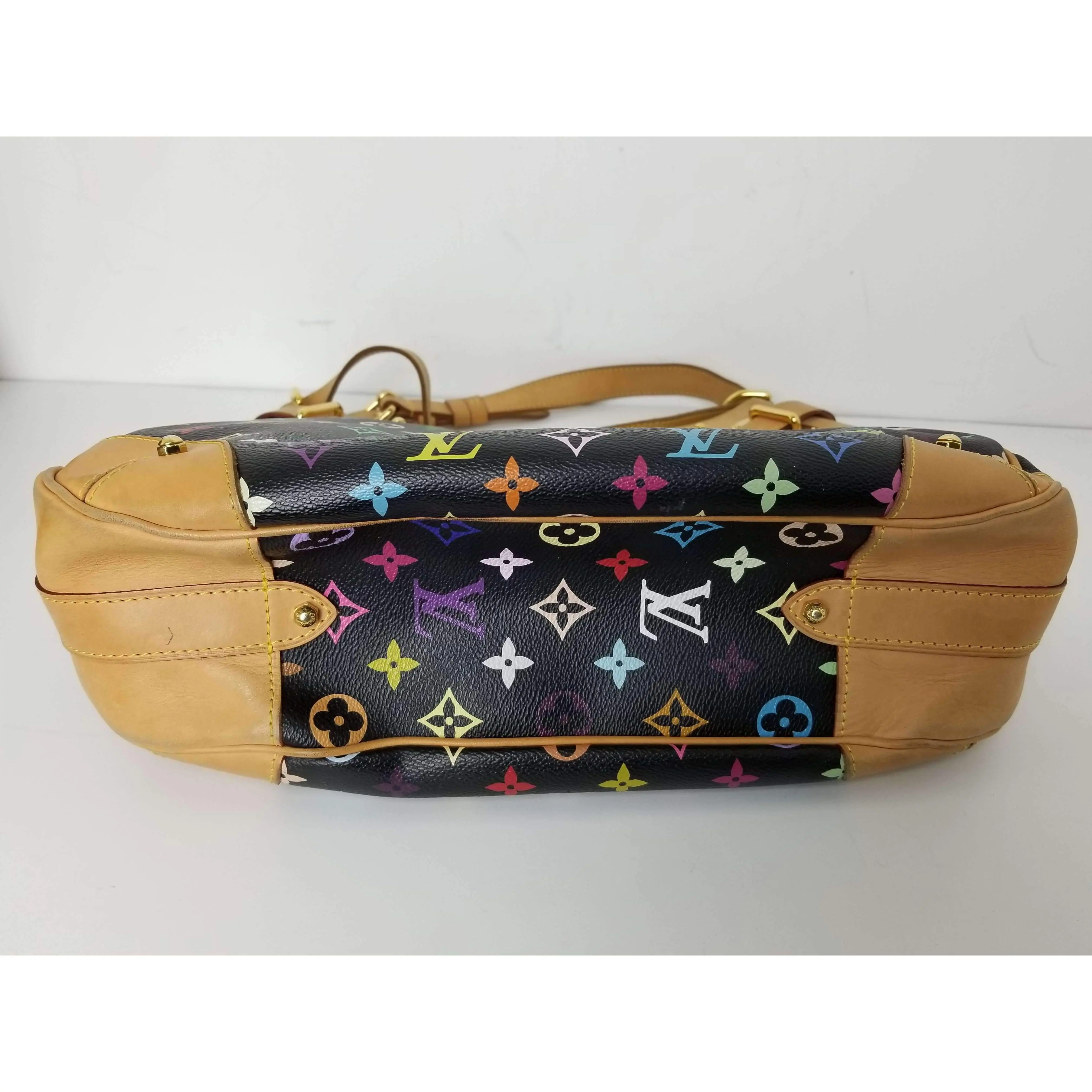 Louis Vuitton Black Monogram Multicolor Greta Bag - Image 30