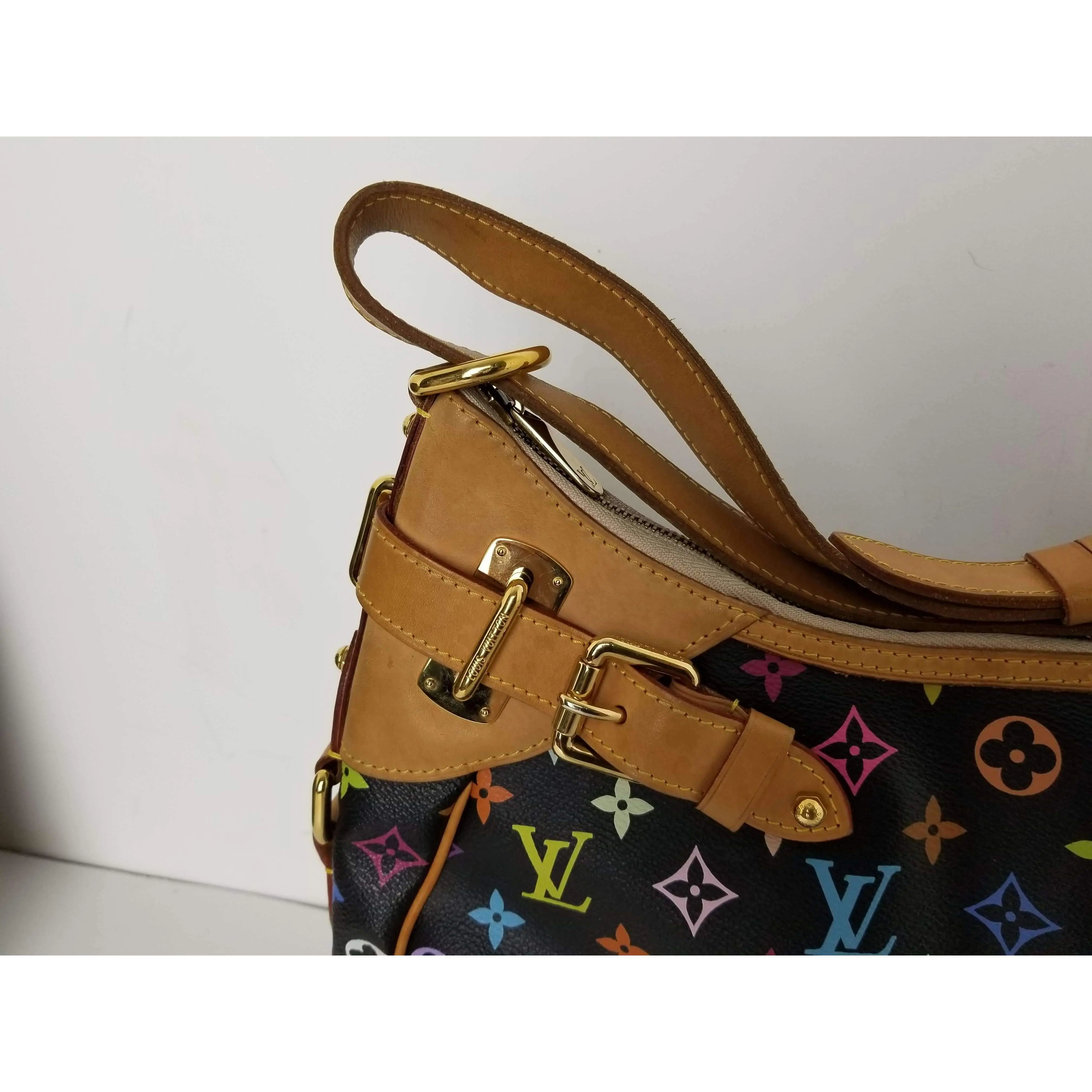 Louis Vuitton Black Monogram Multicolor Greta Bag - Image 41