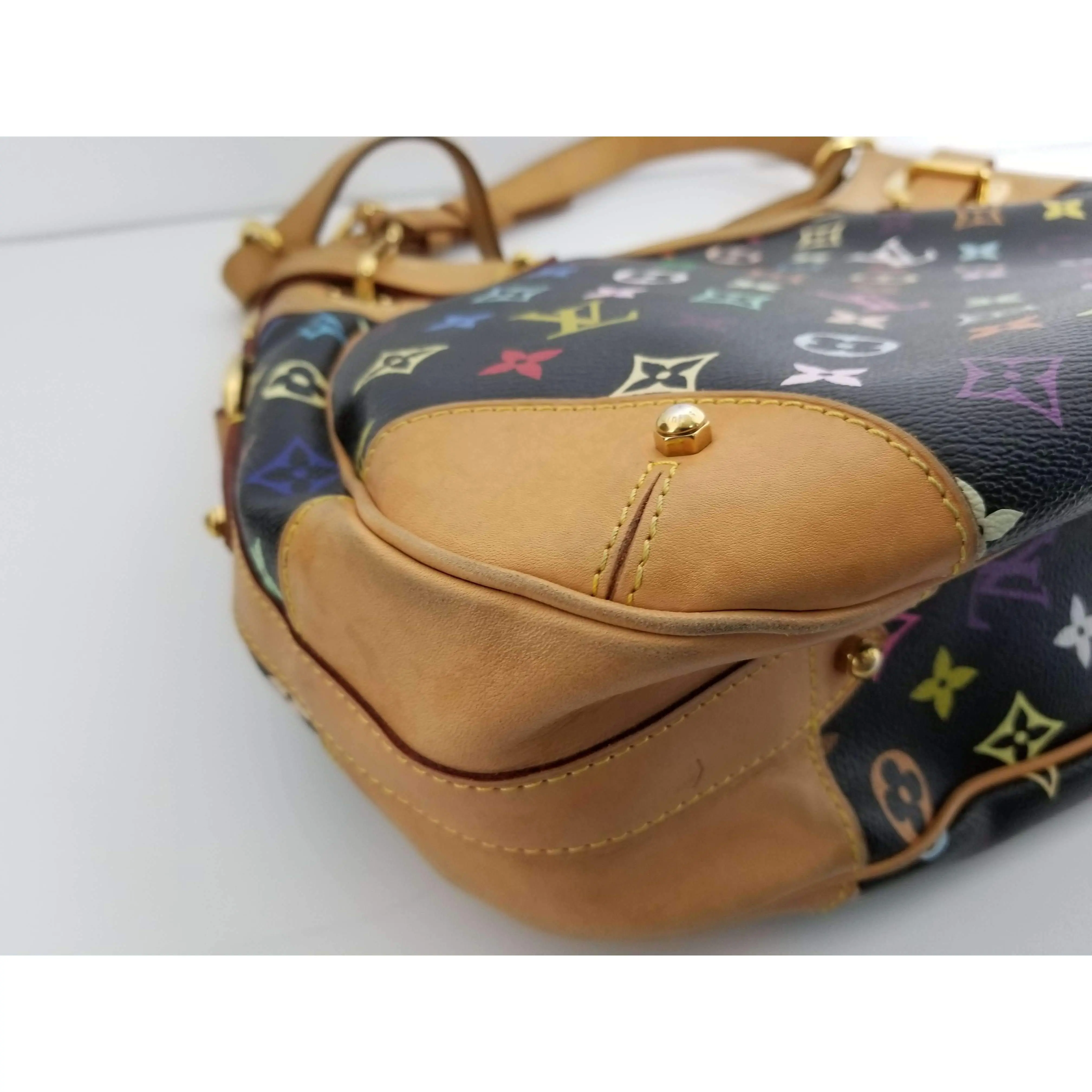 Louis Vuitton Black Monogram Multicolor Greta Bag - Image 47