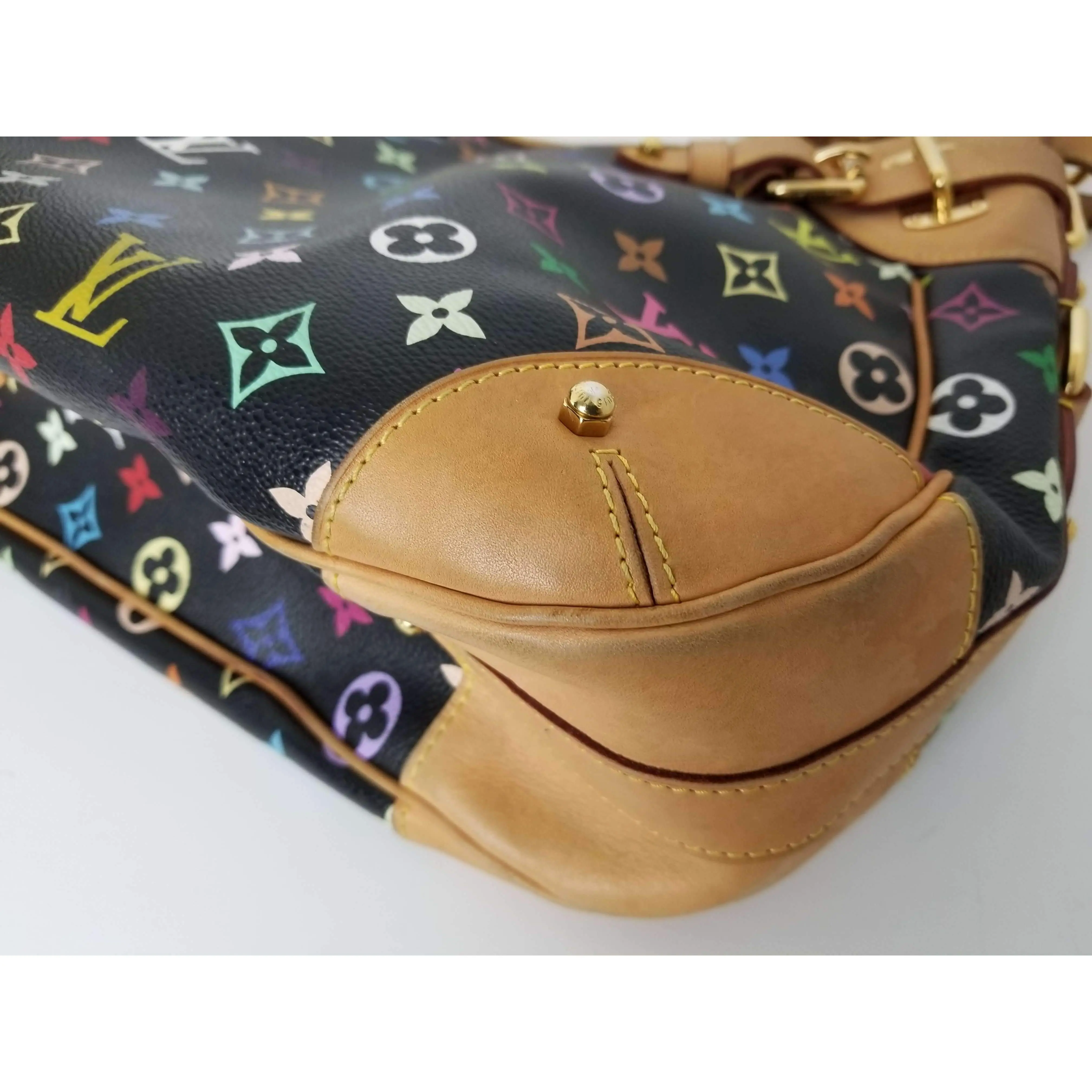 Louis Vuitton Black Monogram Multicolor Greta Bag - Image 5